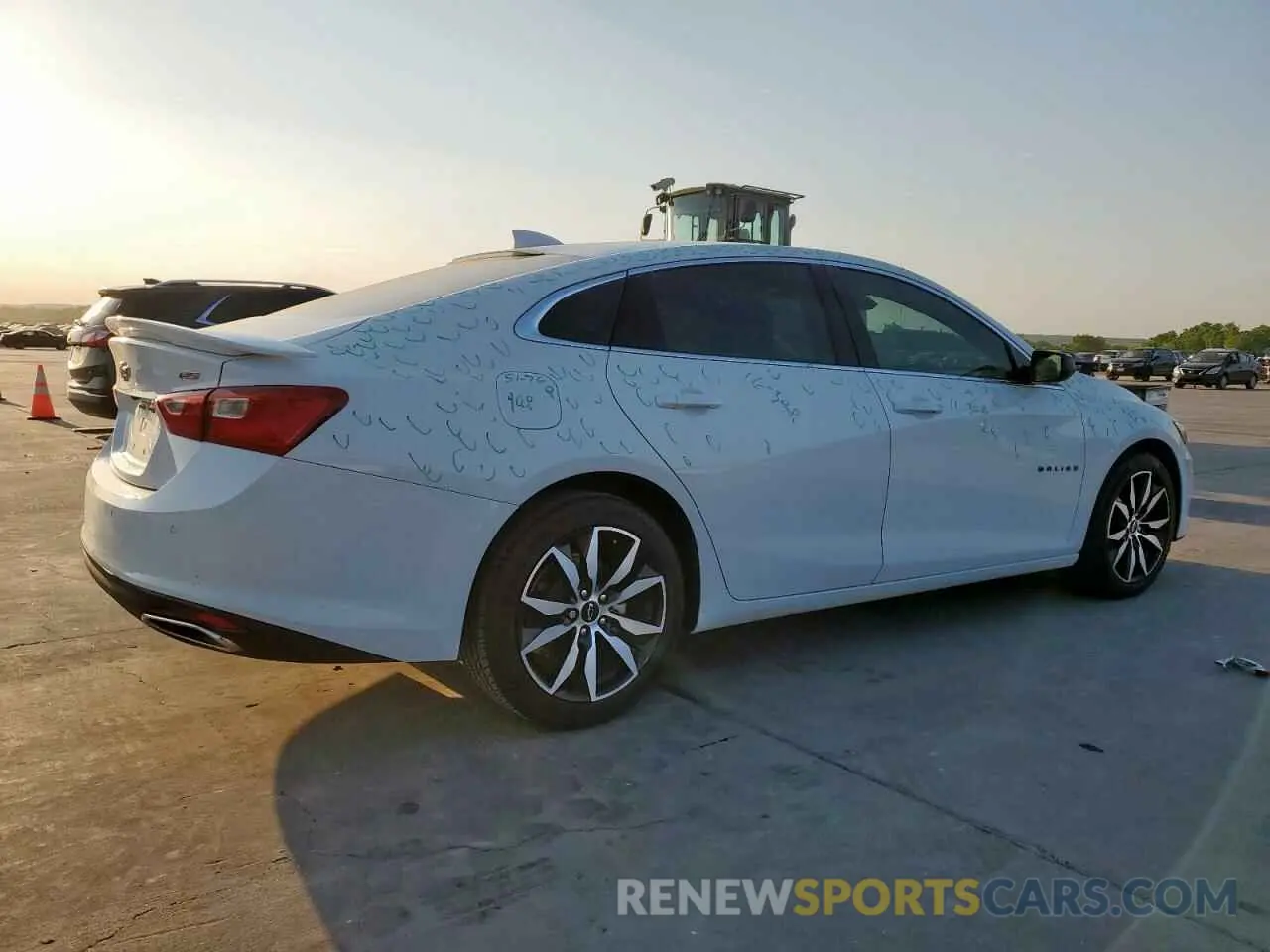 3 Photograph of a damaged car 1G1ZG5ST1NF105537 CHEVROLET MALIBU 2022
