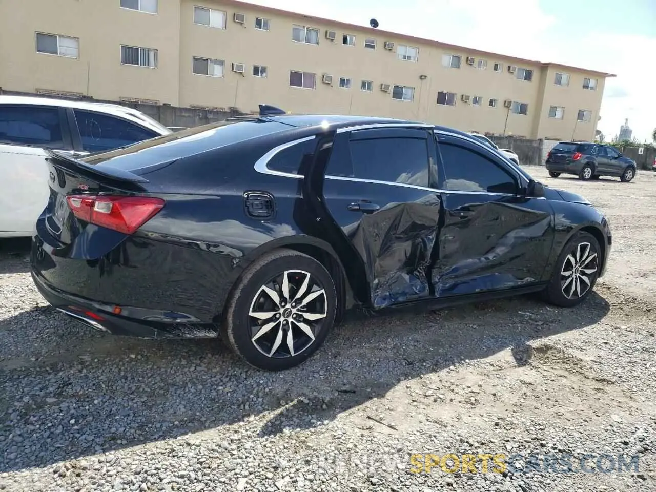 3 Photograph of a damaged car 1G1ZG5ST2NF205808 CHEVROLET MALIBU 2022