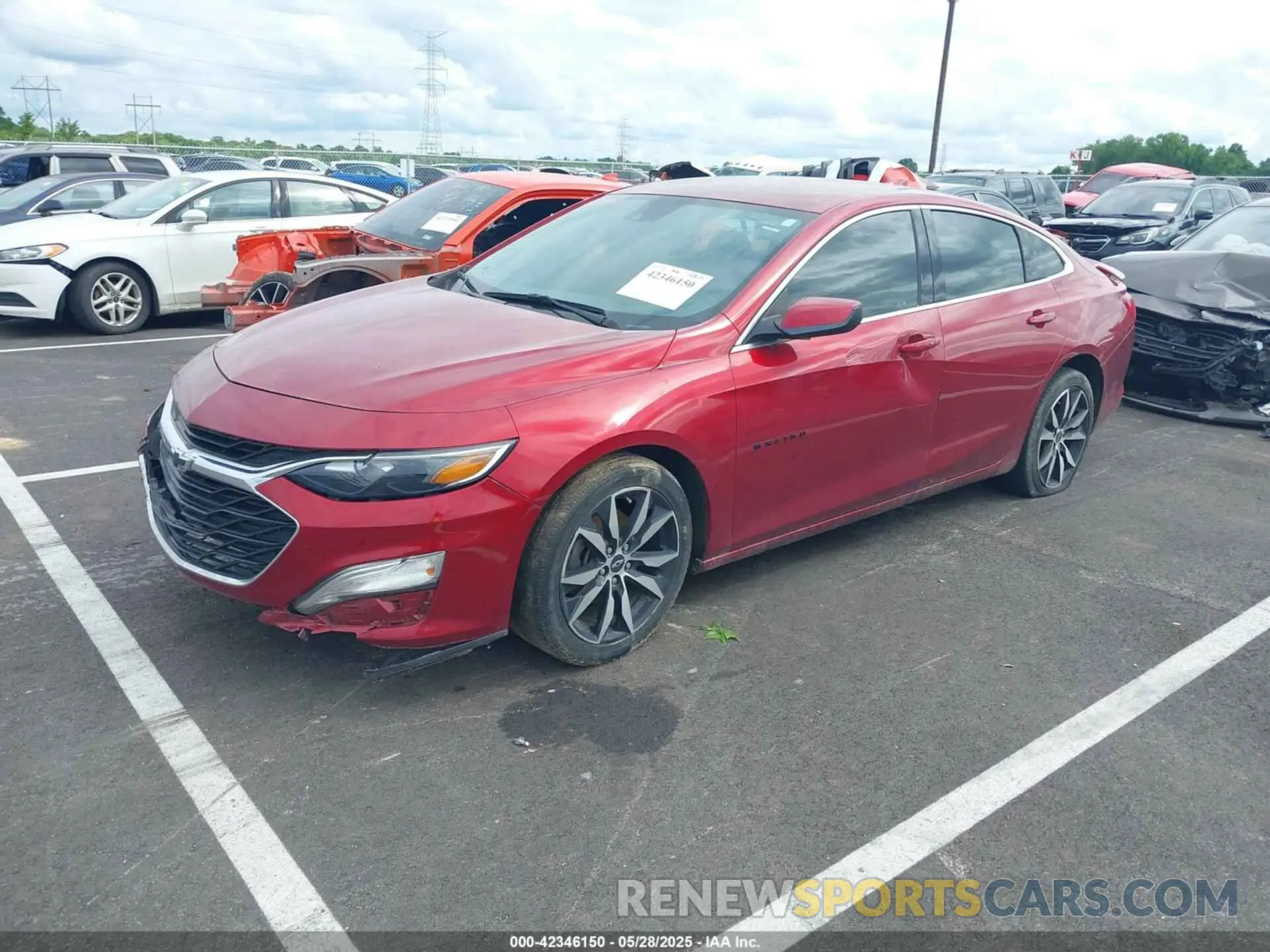 2 Photograph of a damaged car 1G1ZG5ST3NF106821 CHEVROLET MALIBU 2022