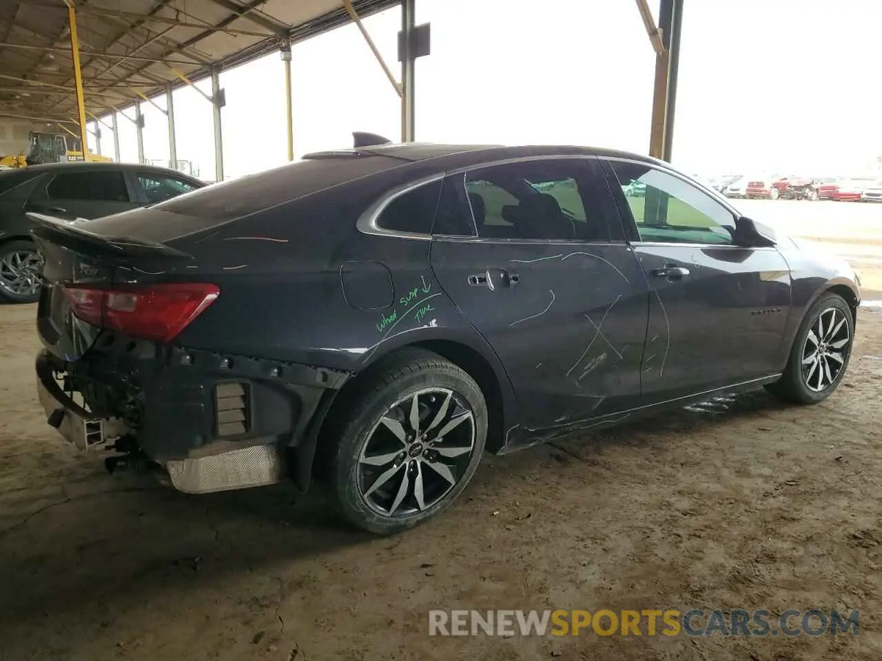 3 Photograph of a damaged car 1G1ZG5ST4NF199283 CHEVROLET MALIBU 2022