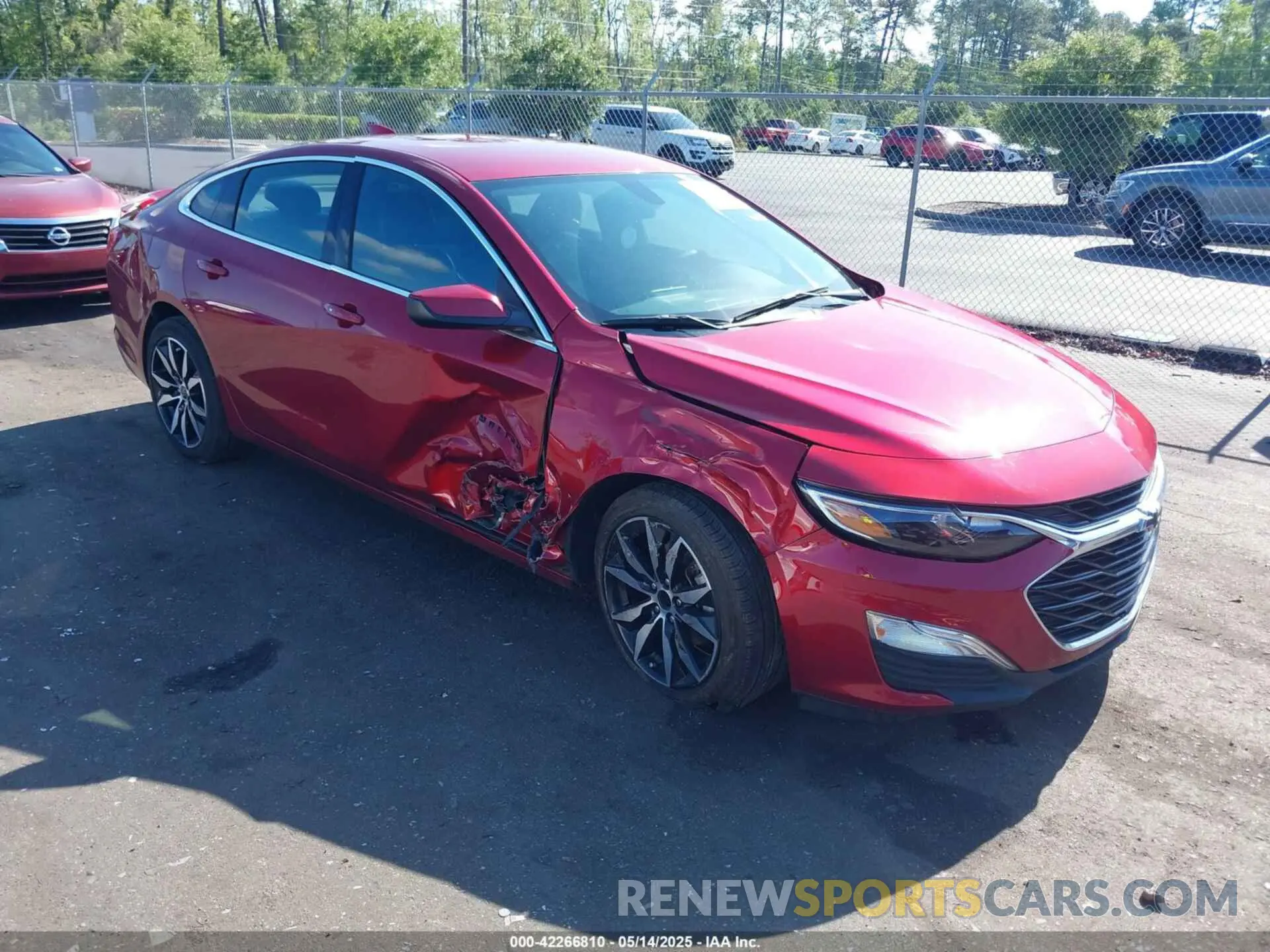 1 Photograph of a damaged car 1G1ZG5ST5NF154384 CHEVROLET MALIBU 2022