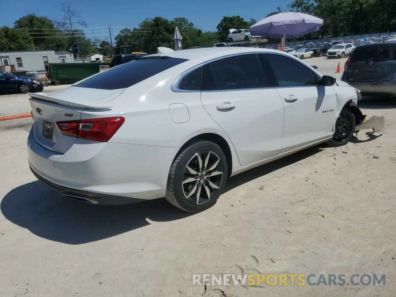 3 Photograph of a damaged car 1G1ZG5ST5NF200795 CHEVROLET MALIBU 2022