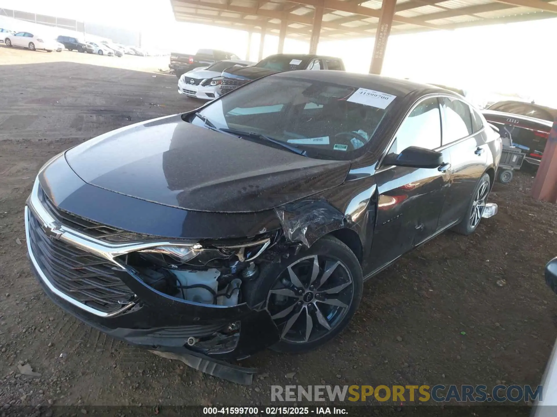 2 Photograph of a damaged car 1G1ZG5ST6NF204936 CHEVROLET MALIBU 2022