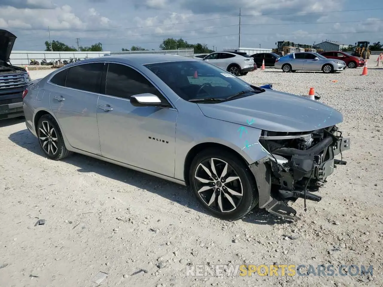 4 Photograph of a damaged car 1G1ZG5ST7NF115621 CHEVROLET MALIBU 2022