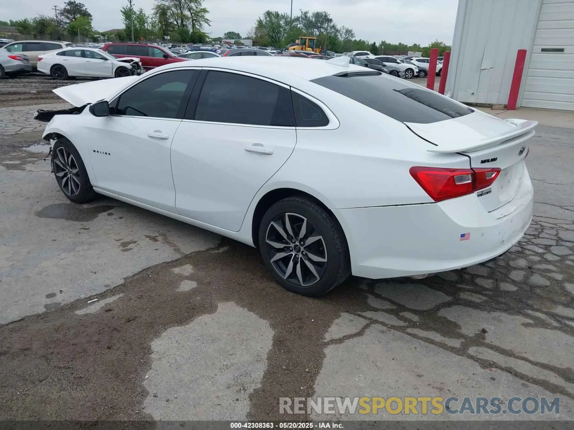 3 Photograph of a damaged car 1G1ZG5ST7NF168691 CHEVROLET MALIBU 2022