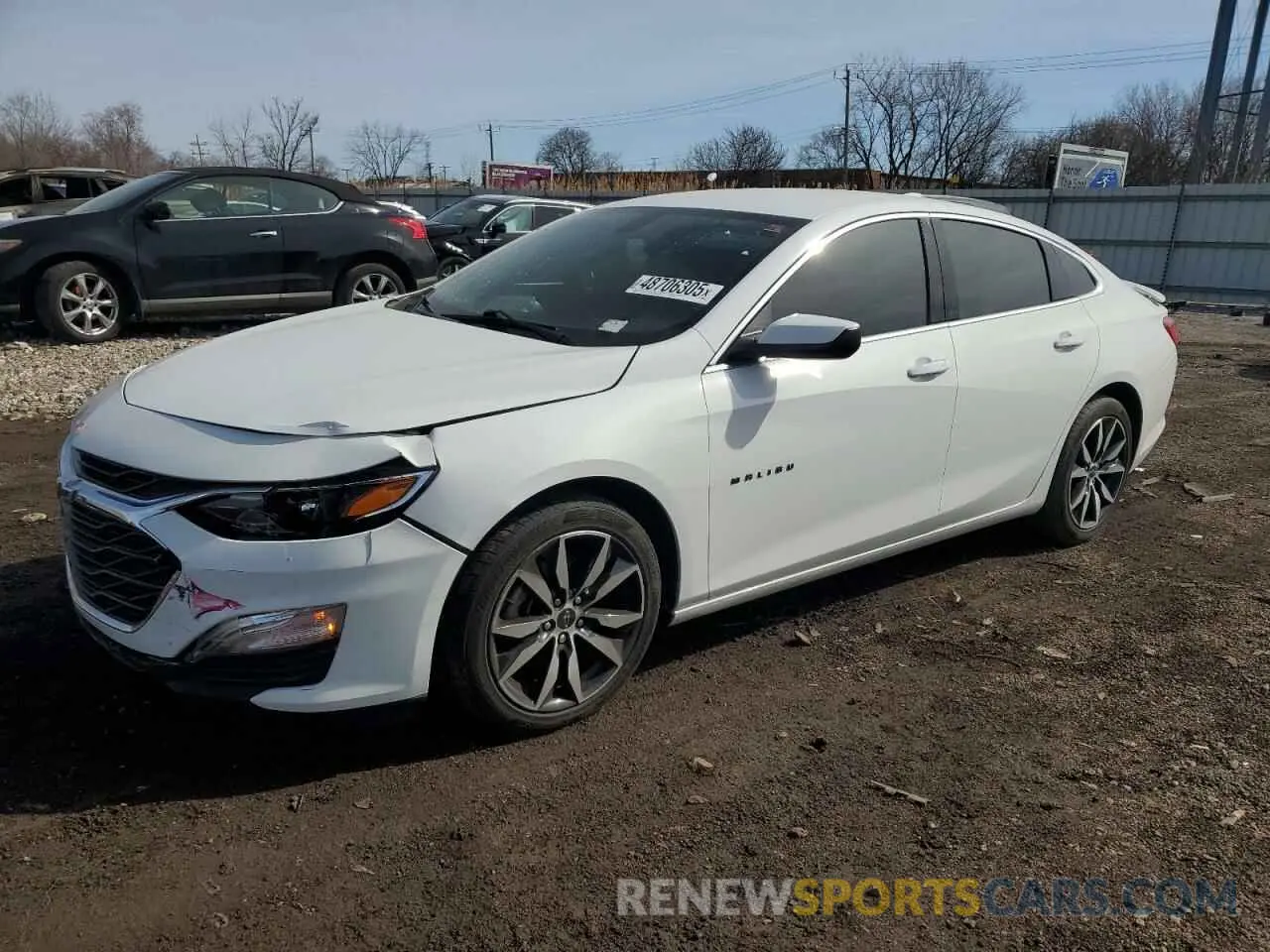 1 Photograph of a damaged car 1G1ZG5ST7NF204914 CHEVROLET MALIBU 2022