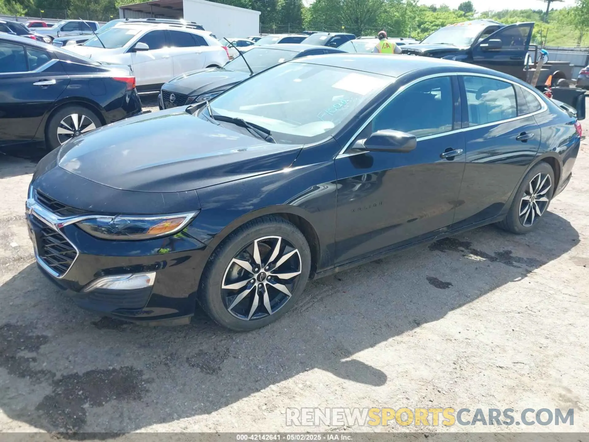 2 Photograph of a damaged car 1G1ZG5ST8NF103946 CHEVROLET MALIBU 2022