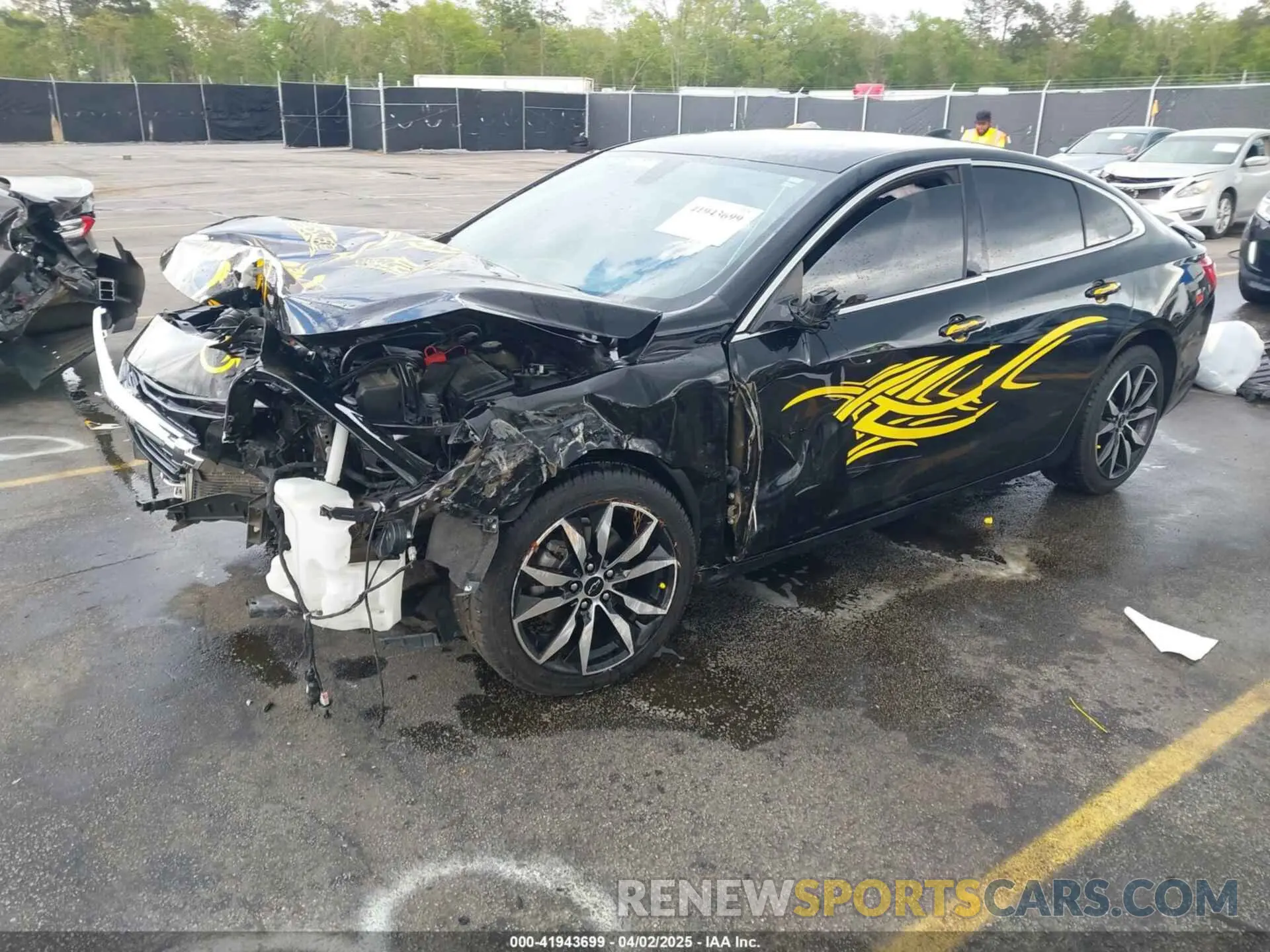 2 Photograph of a damaged car 1G1ZG5ST8NF112016 CHEVROLET MALIBU 2022