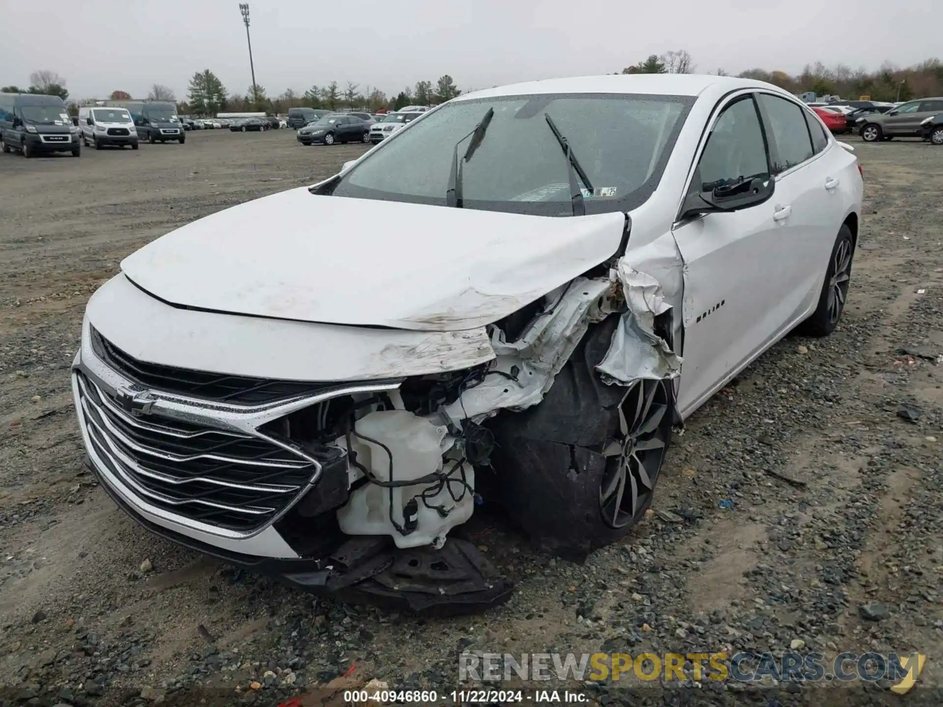 2 Photograph of a damaged car 1G1ZG5ST8NF212813 CHEVROLET MALIBU 2022