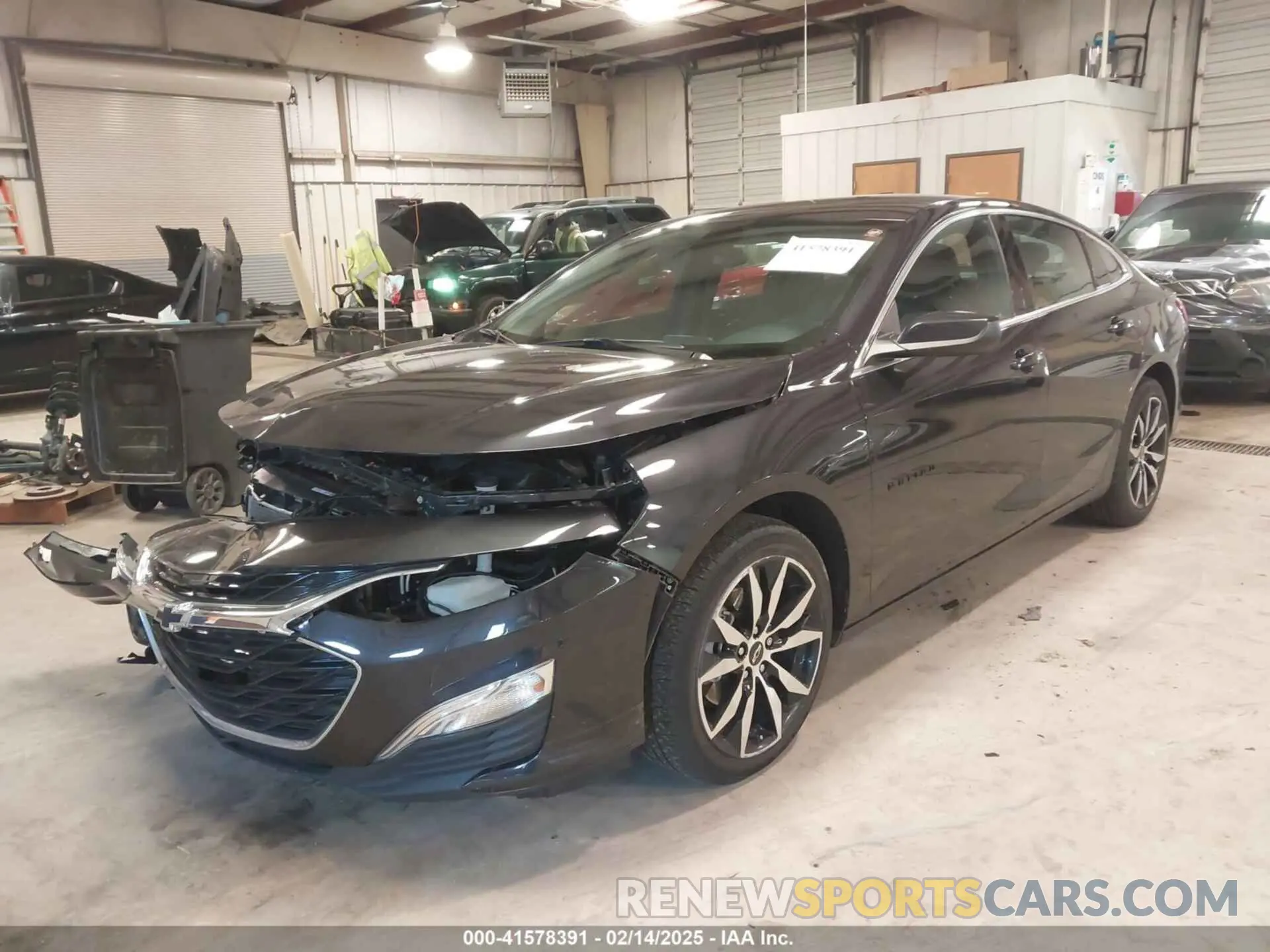 2 Photograph of a damaged car 1G1ZG5STXNF200355 CHEVROLET MALIBU 2022