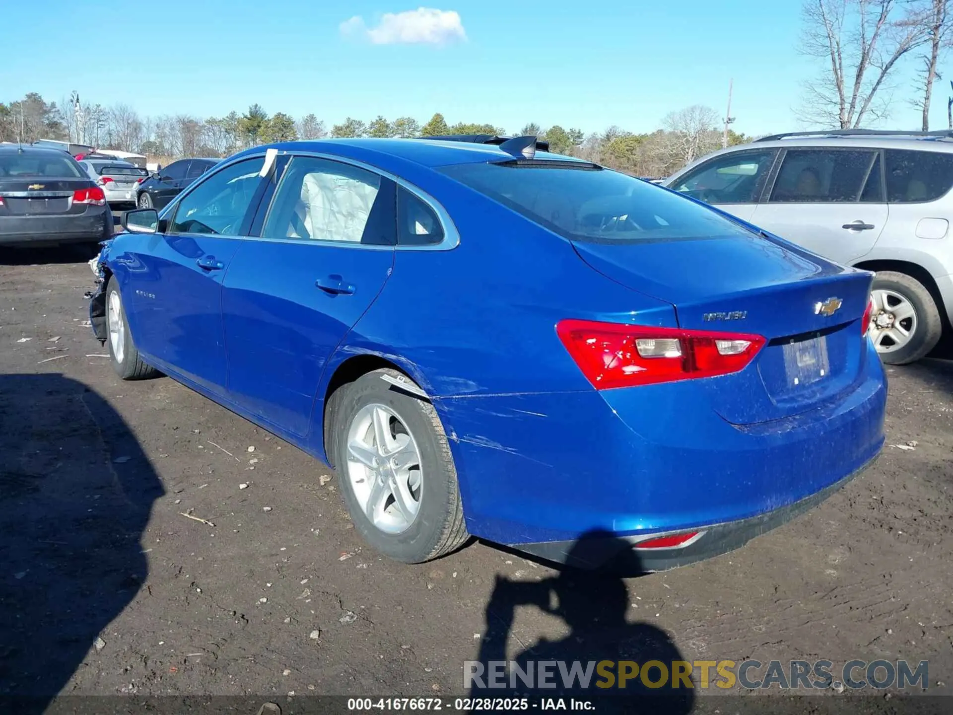 3 Photograph of a damaged car 1G1ZB5ST3PF172528 CHEVROLET MALIBU 2023