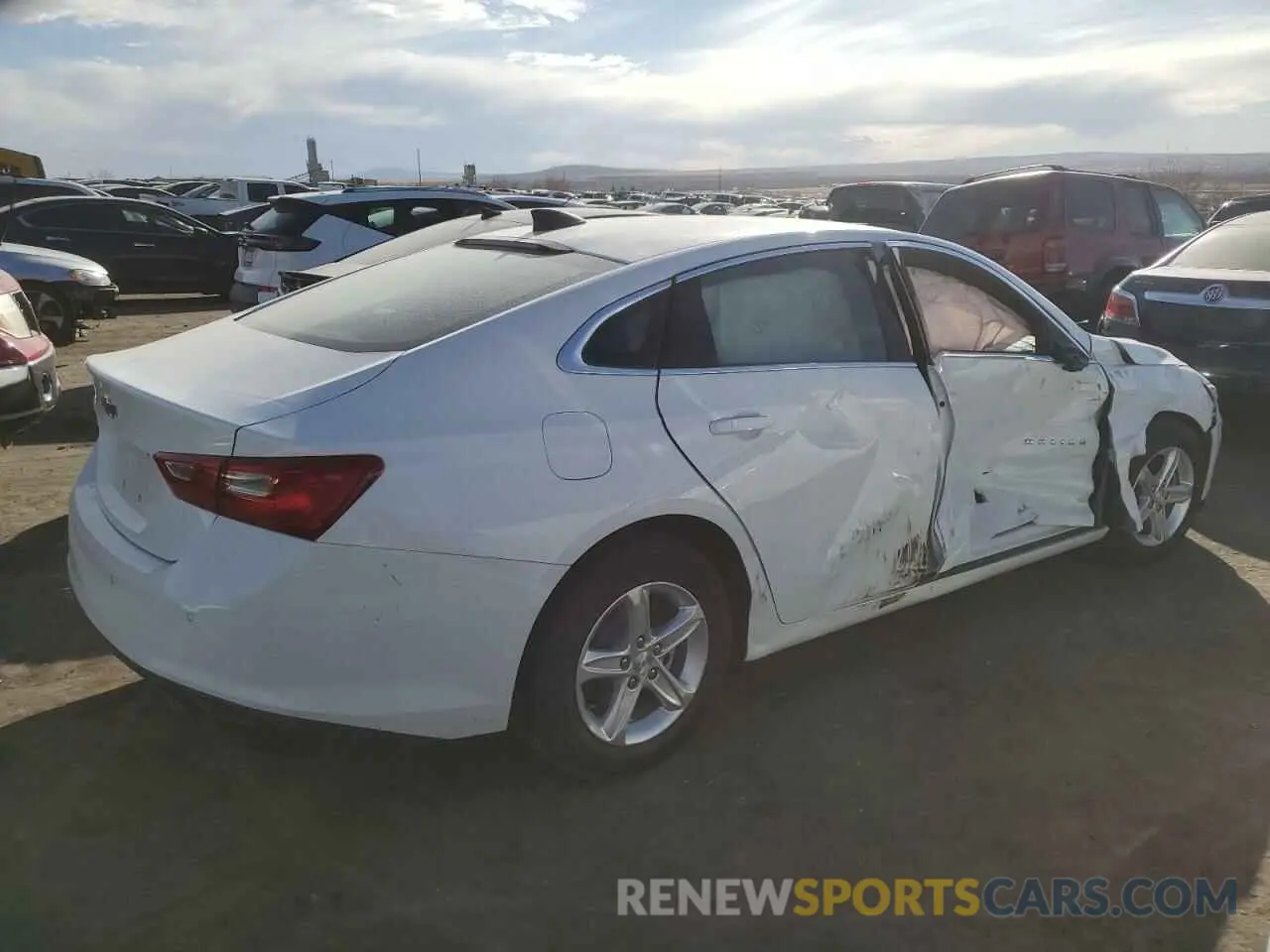 3 Photograph of a damaged car 1G1ZB5ST4PF173736 CHEVROLET MALIBU 2023