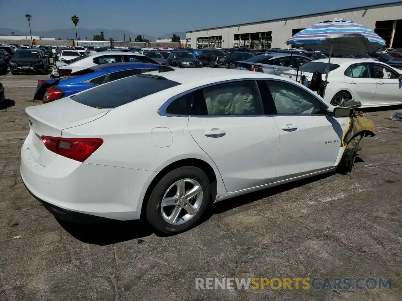 3 Photograph of a damaged car 1G1ZC5ST2PF184585 CHEVROLET MALIBU 2023