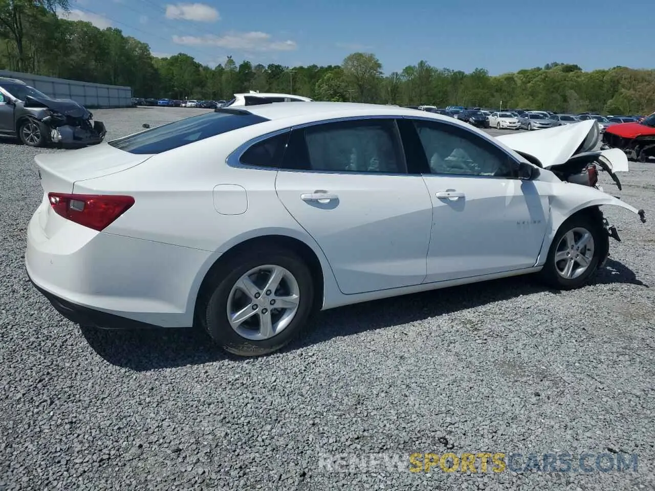3 Photograph of a damaged car 1G1ZC5ST2PF218654 CHEVROLET MALIBU 2023