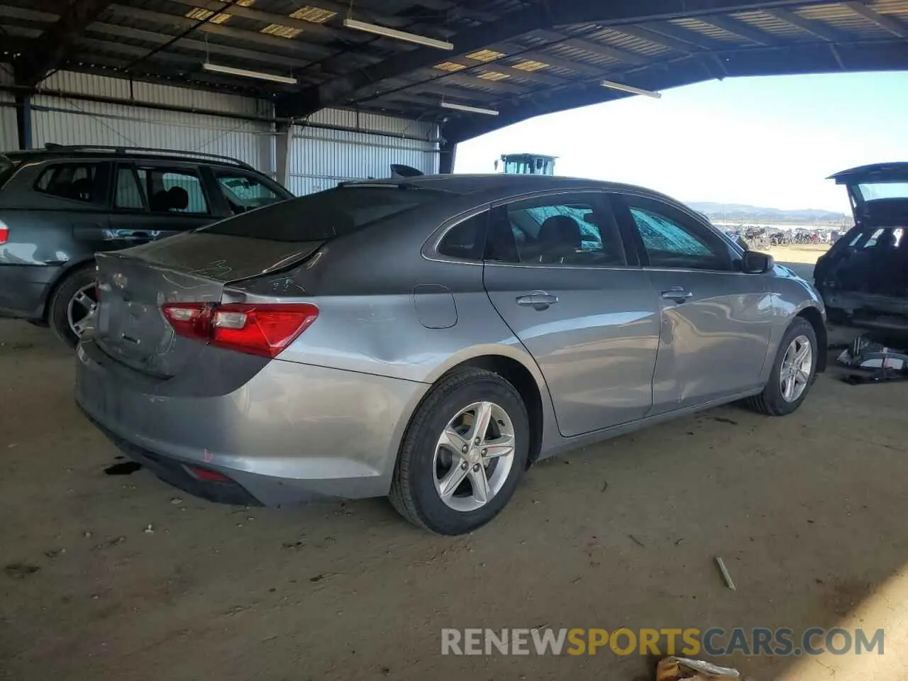 3 Photograph of a damaged car 1G1ZC5STXPF152709 CHEVROLET MALIBU 2023