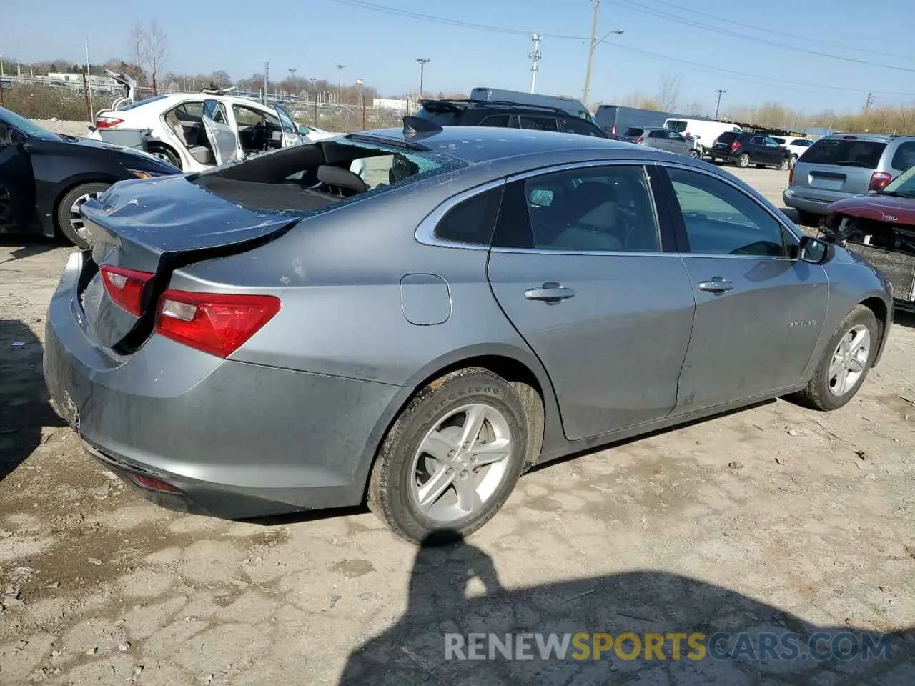 3 Photograph of a damaged car 1G1ZC5STXPF156517 CHEVROLET MALIBU 2023
