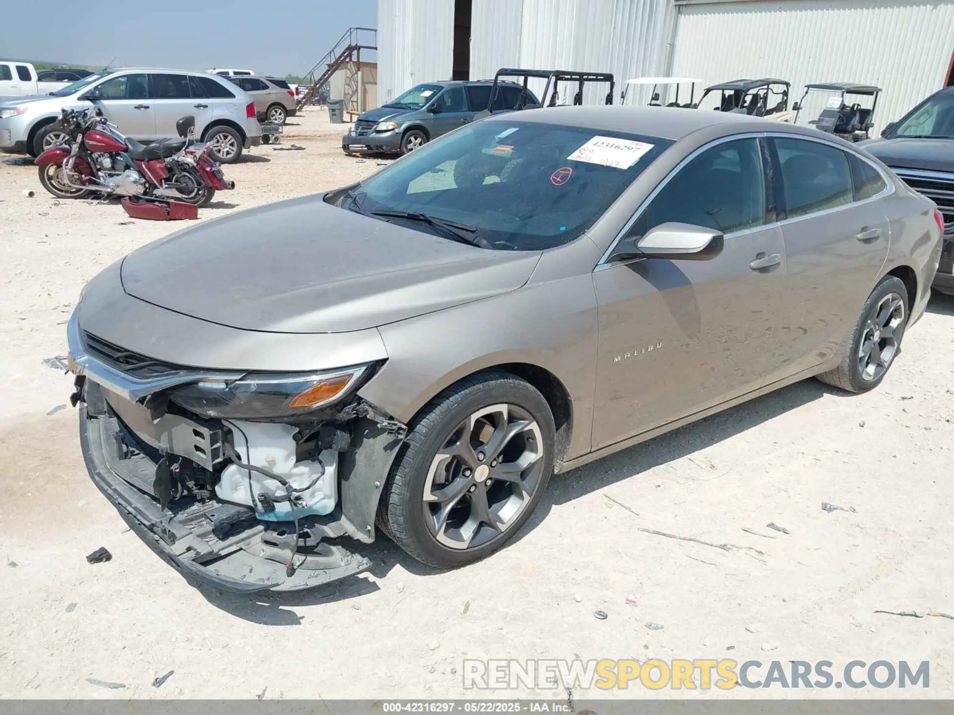 2 Photograph of a damaged car 1G1ZD5ST1PF245034 CHEVROLET MALIBU 2023