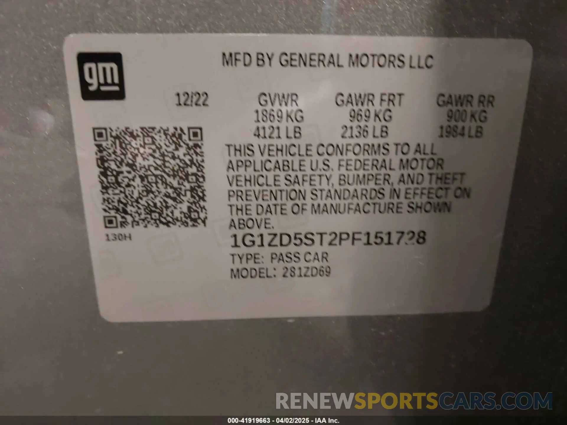 9 Photograph of a damaged car 1G1ZD5ST2PF151728 CHEVROLET MALIBU 2023
