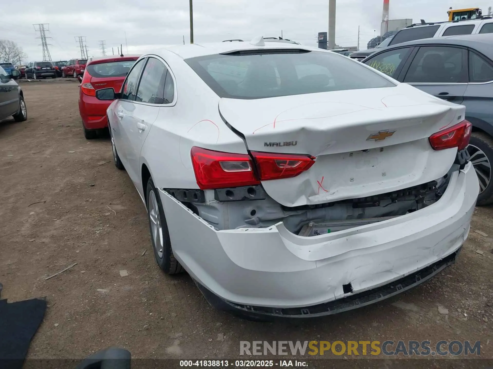 3 Photograph of a damaged car 1G1ZD5ST3PF203884 CHEVROLET MALIBU 2023