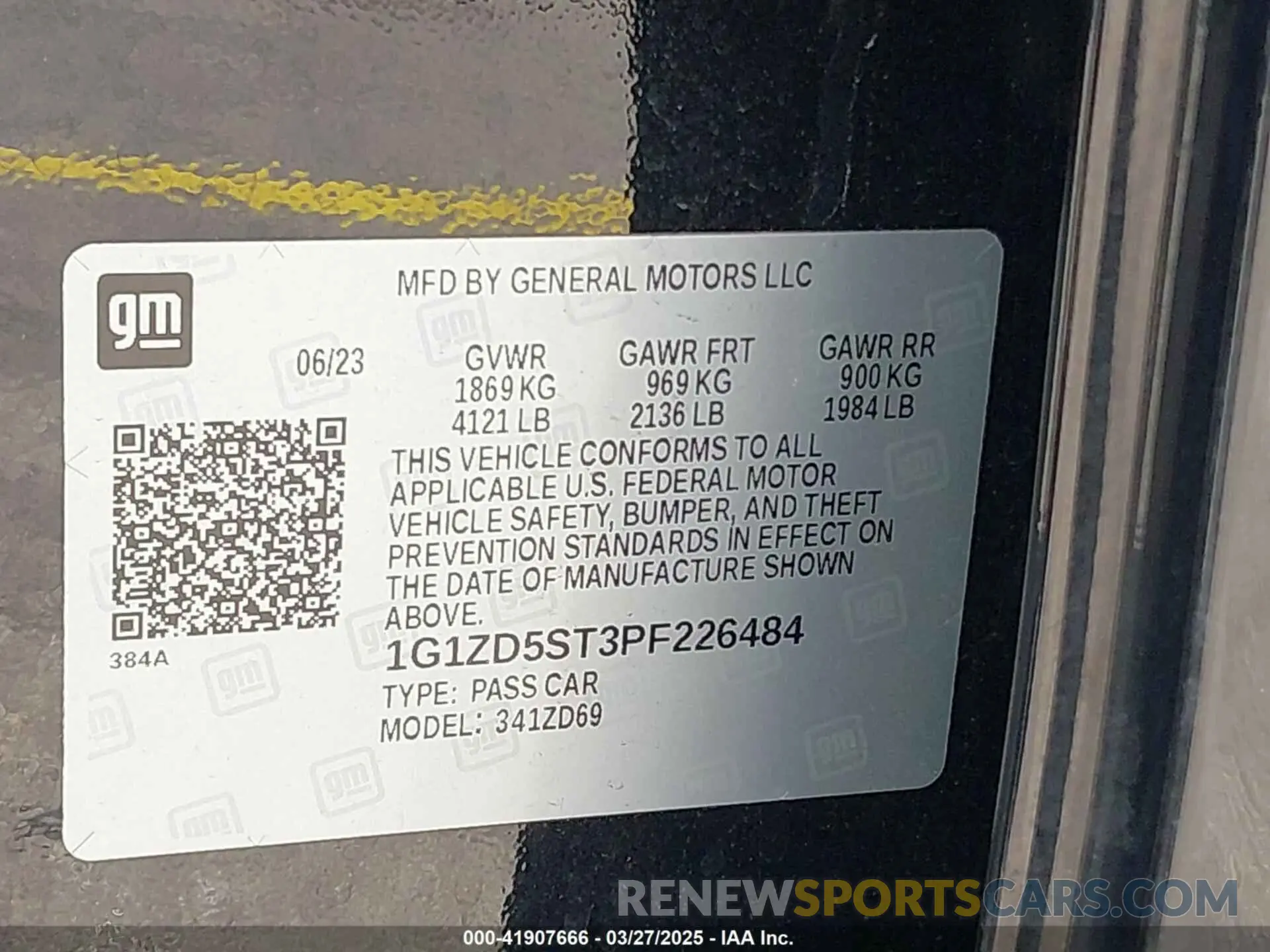 9 Photograph of a damaged car 1G1ZD5ST3PF226484 CHEVROLET MALIBU 2023