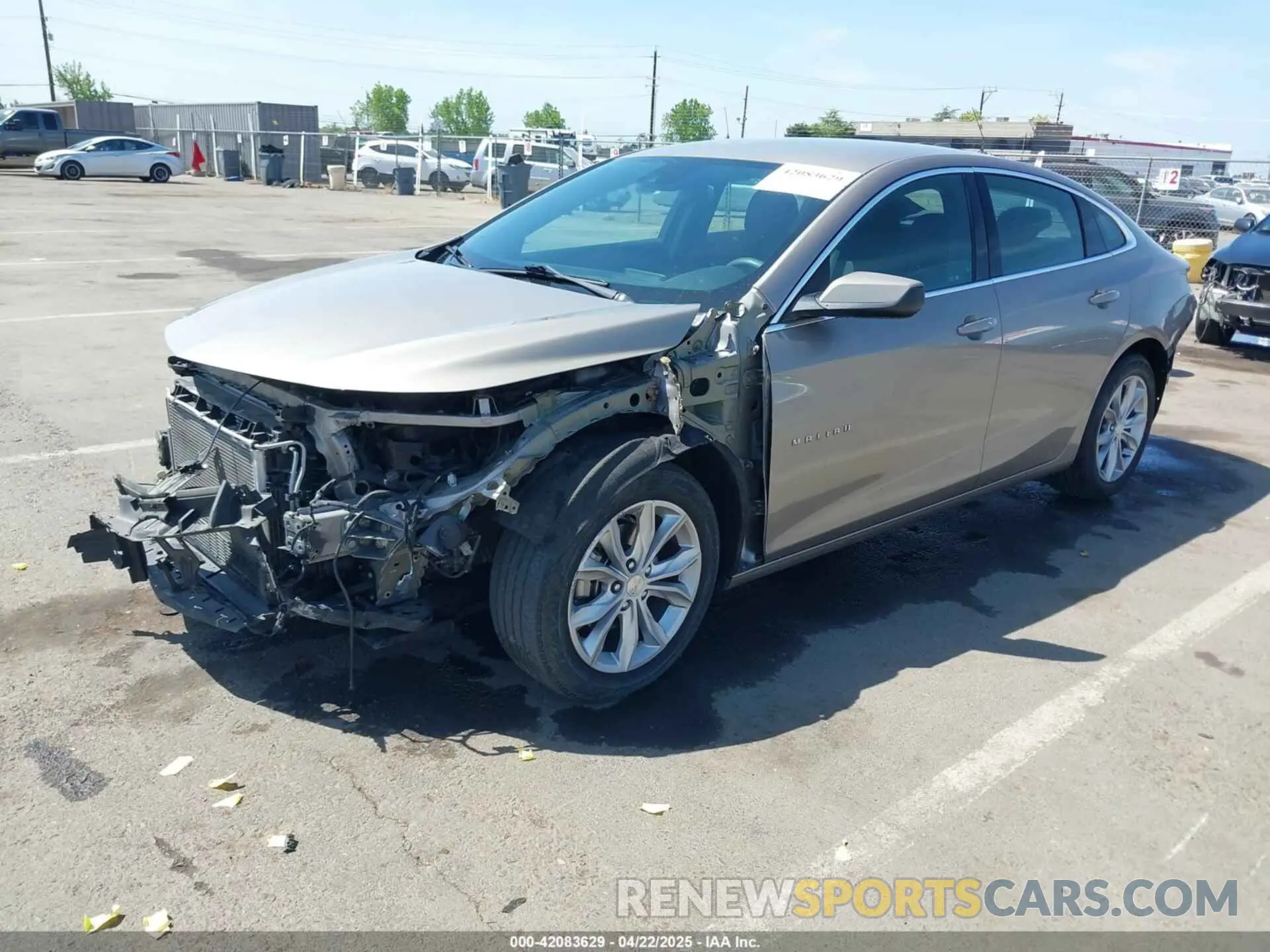 2 Photograph of a damaged car 1G1ZD5ST4PF134851 CHEVROLET MALIBU 2023