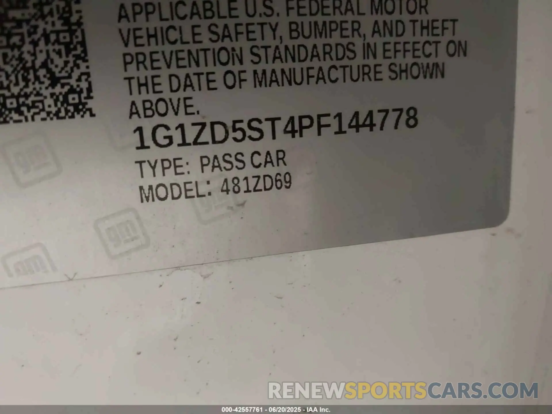 9 Photograph of a damaged car 1G1ZD5ST4PF144778 CHEVROLET MALIBU 2023