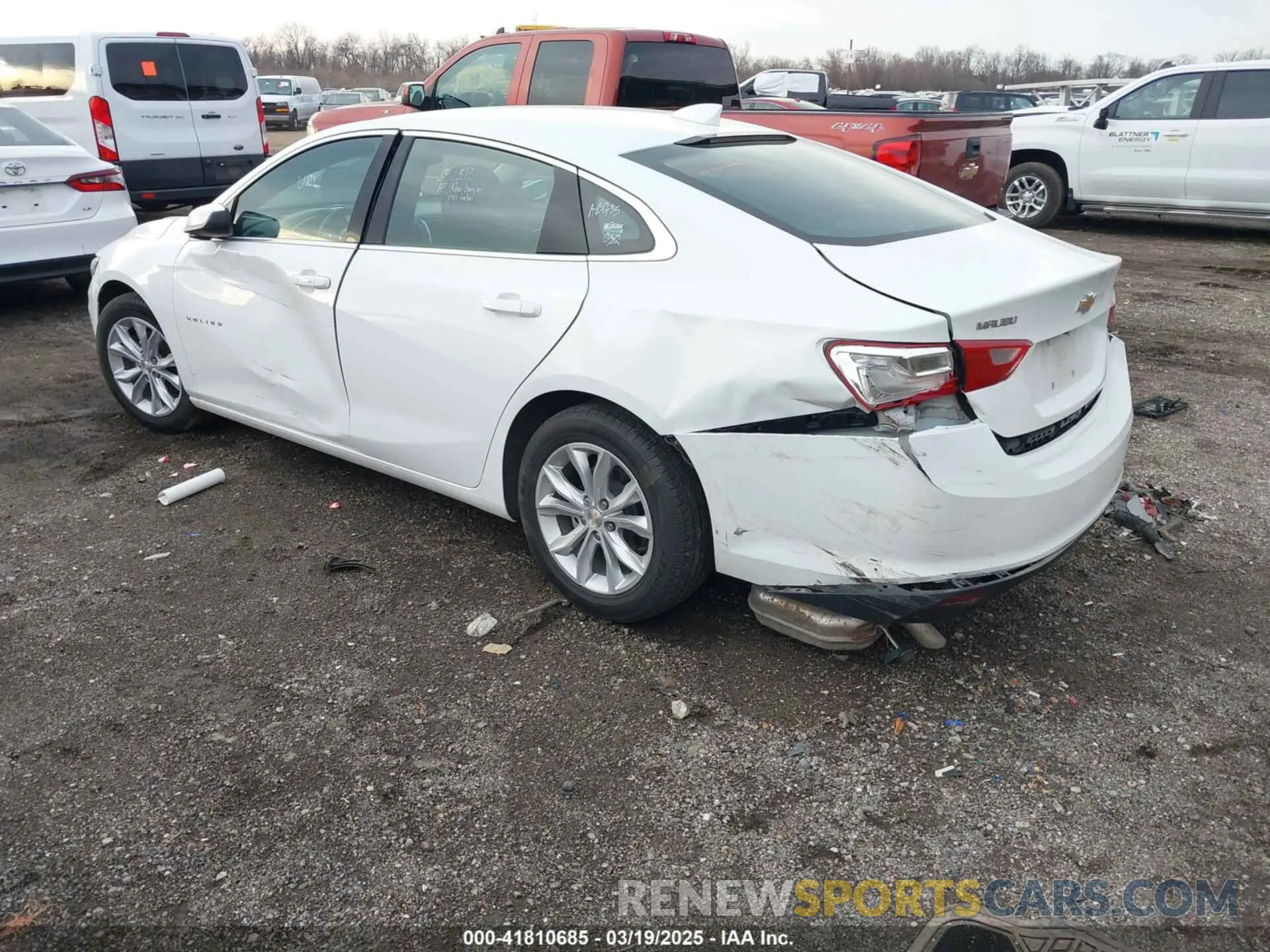 3 Photograph of a damaged car 1G1ZD5ST5PF171312 CHEVROLET MALIBU 2023