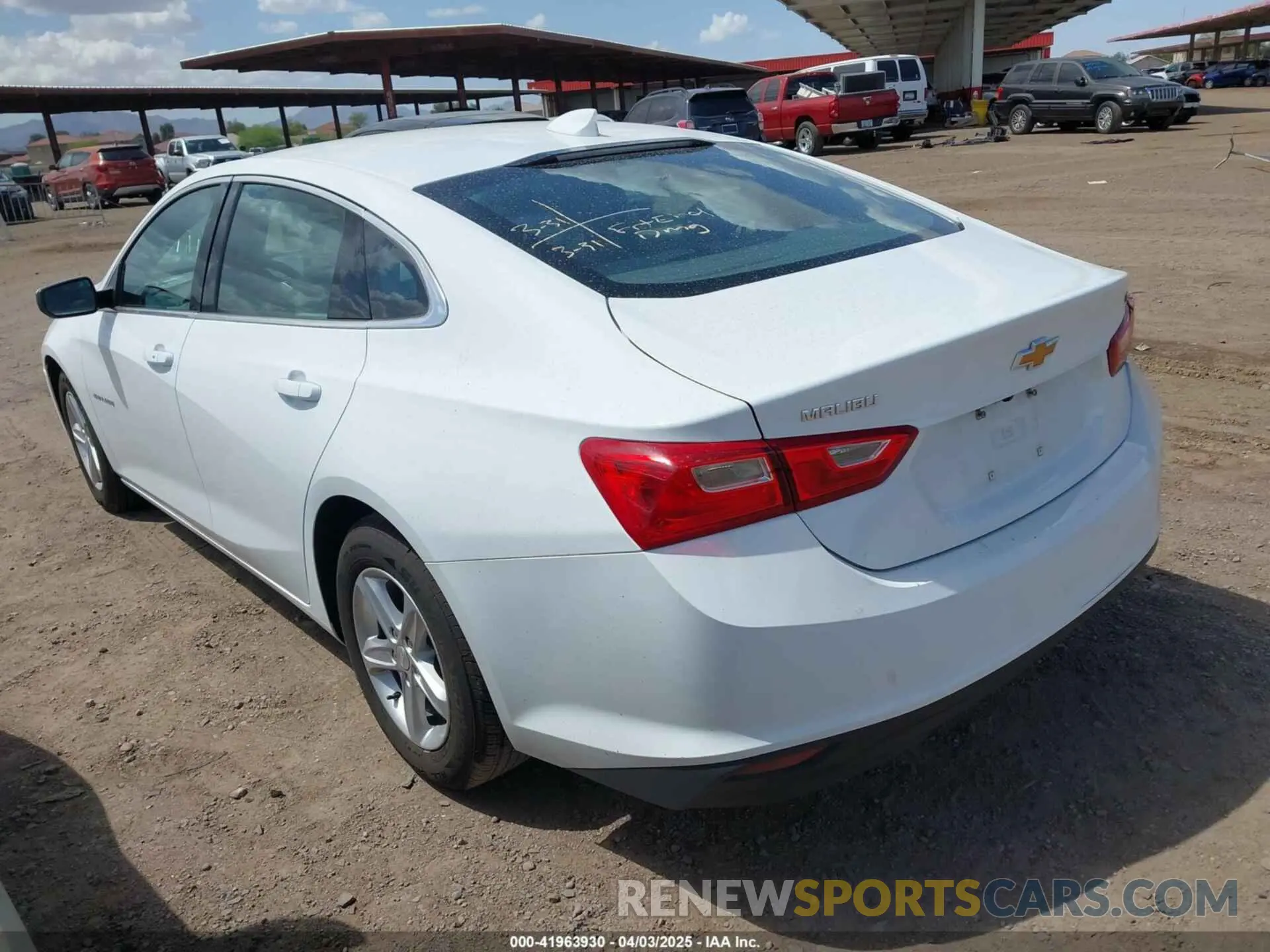 3 Photograph of a damaged car 1G1ZD5ST5PF242315 CHEVROLET MALIBU 2023