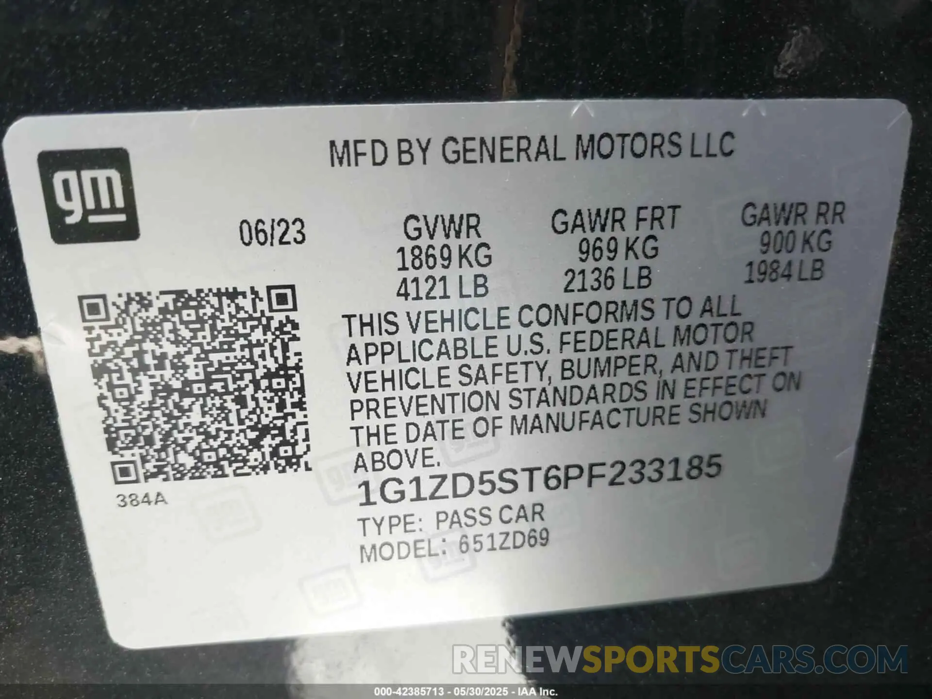 9 Photograph of a damaged car 1G1ZD5ST6PF233185 CHEVROLET MALIBU 2023