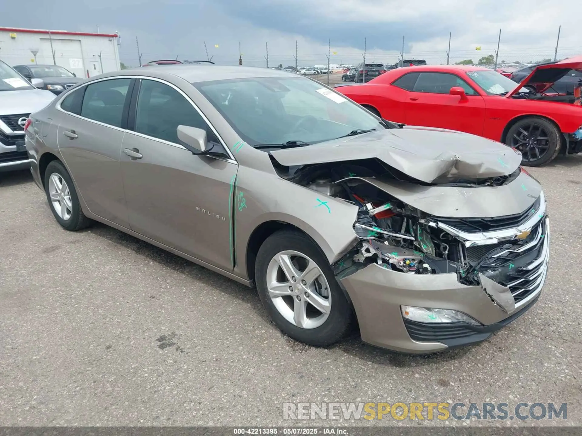 1 Photograph of a damaged car 1G1ZD5ST7PF177967 CHEVROLET MALIBU 2023