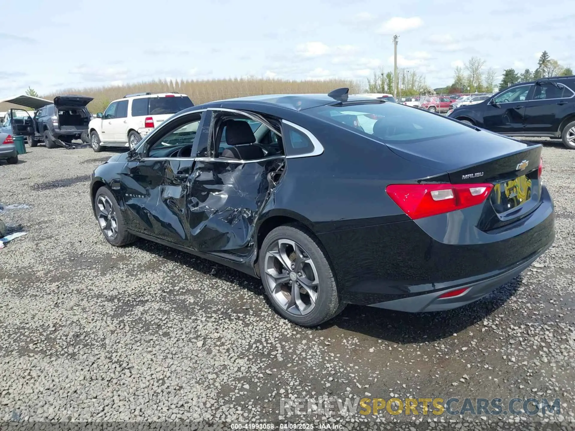 3 Photograph of a damaged car 1G1ZD5ST8PF134139 CHEVROLET MALIBU 2023