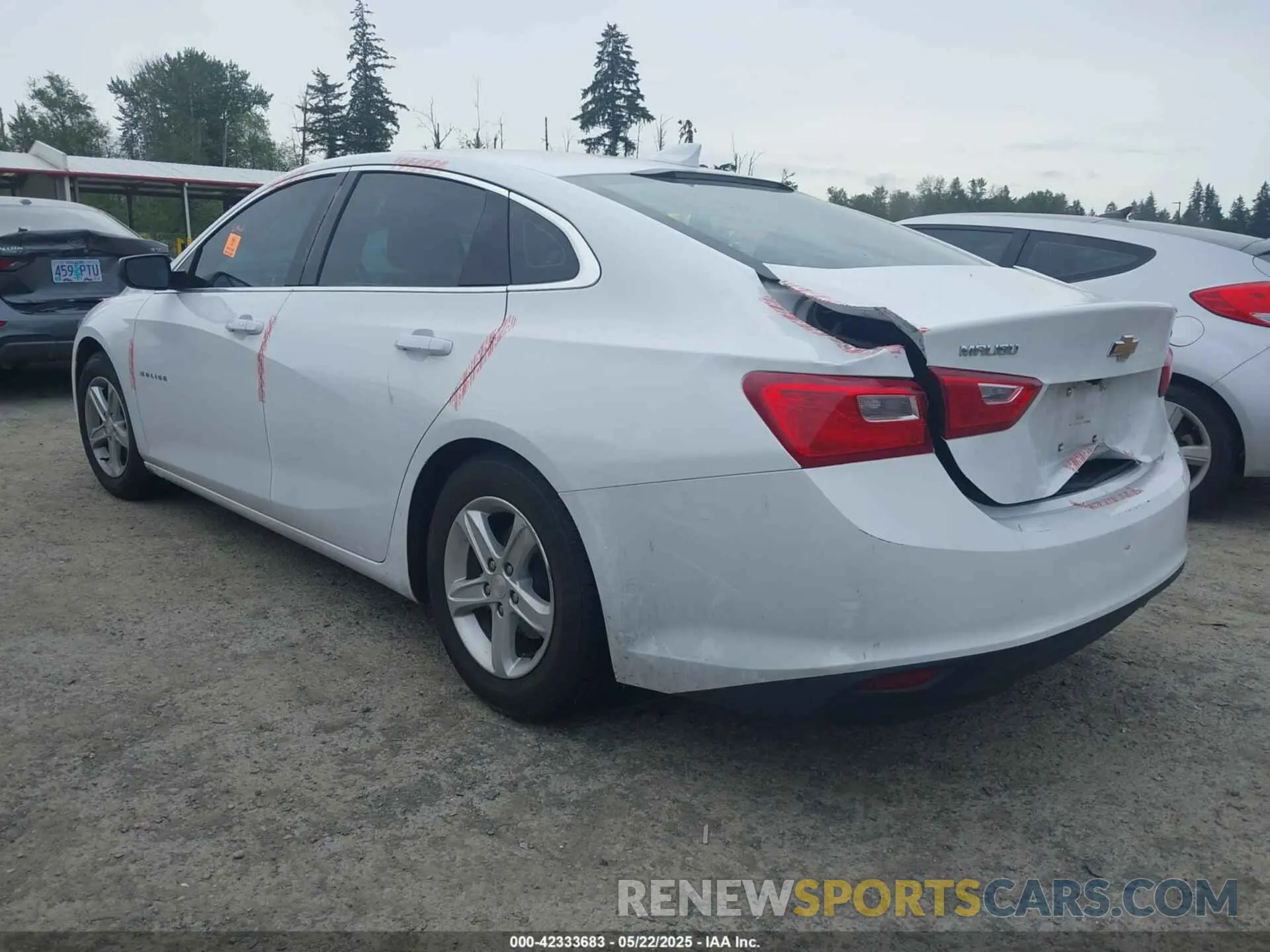 3 Photograph of a damaged car 1G1ZD5ST8PF232376 CHEVROLET MALIBU 2023