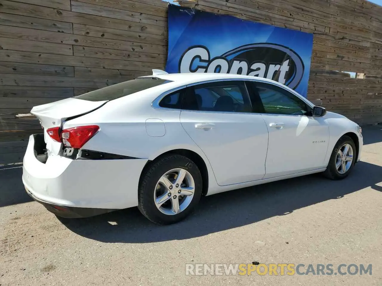 3 Photograph of a damaged car 1G1ZD5ST9PF236484 CHEVROLET MALIBU 2023