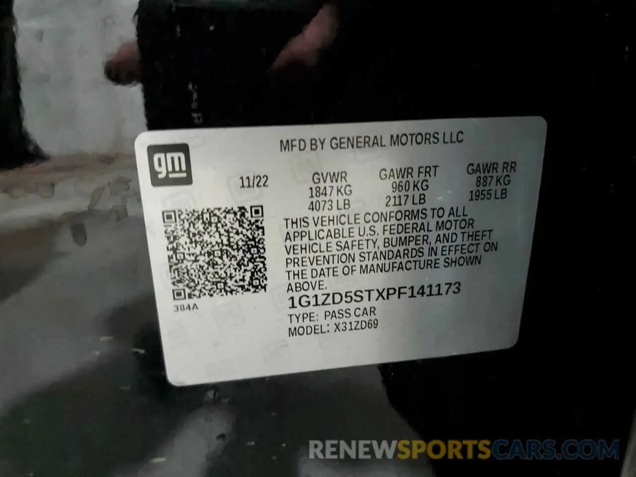 13 Photograph of a damaged car 1G1ZD5STXPF141173 CHEVROLET MALIBU 2023