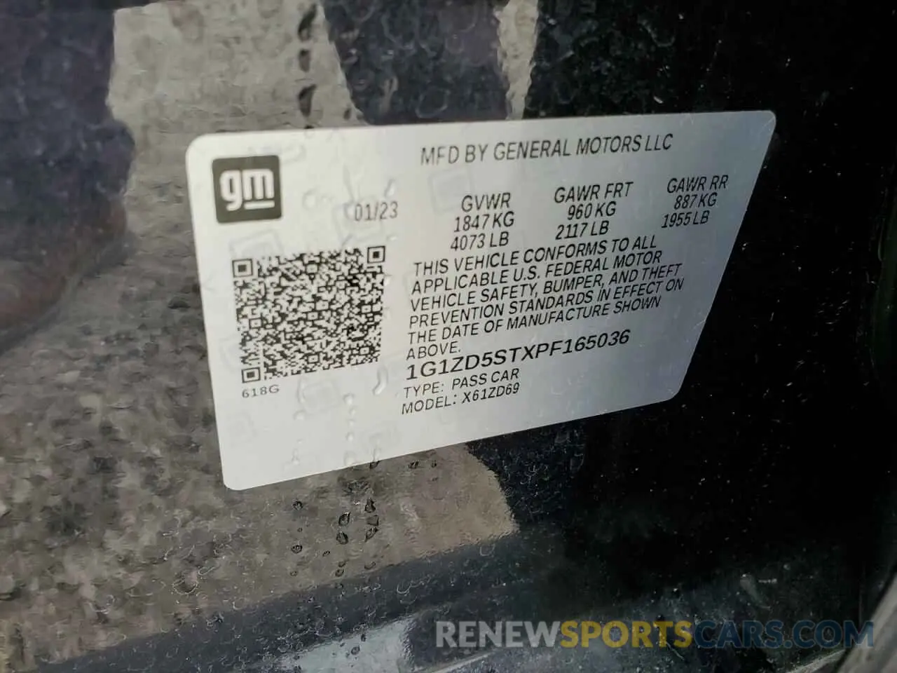 13 Photograph of a damaged car 1G1ZD5STXPF165036 CHEVROLET MALIBU 2023