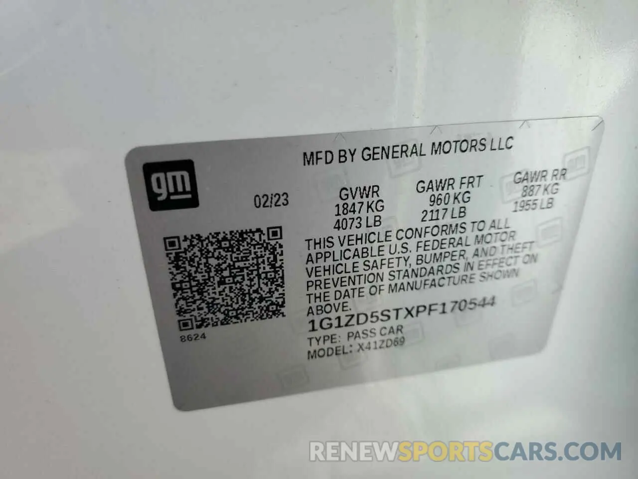 12 Photograph of a damaged car 1G1ZD5STXPF170544 CHEVROLET MALIBU 2023