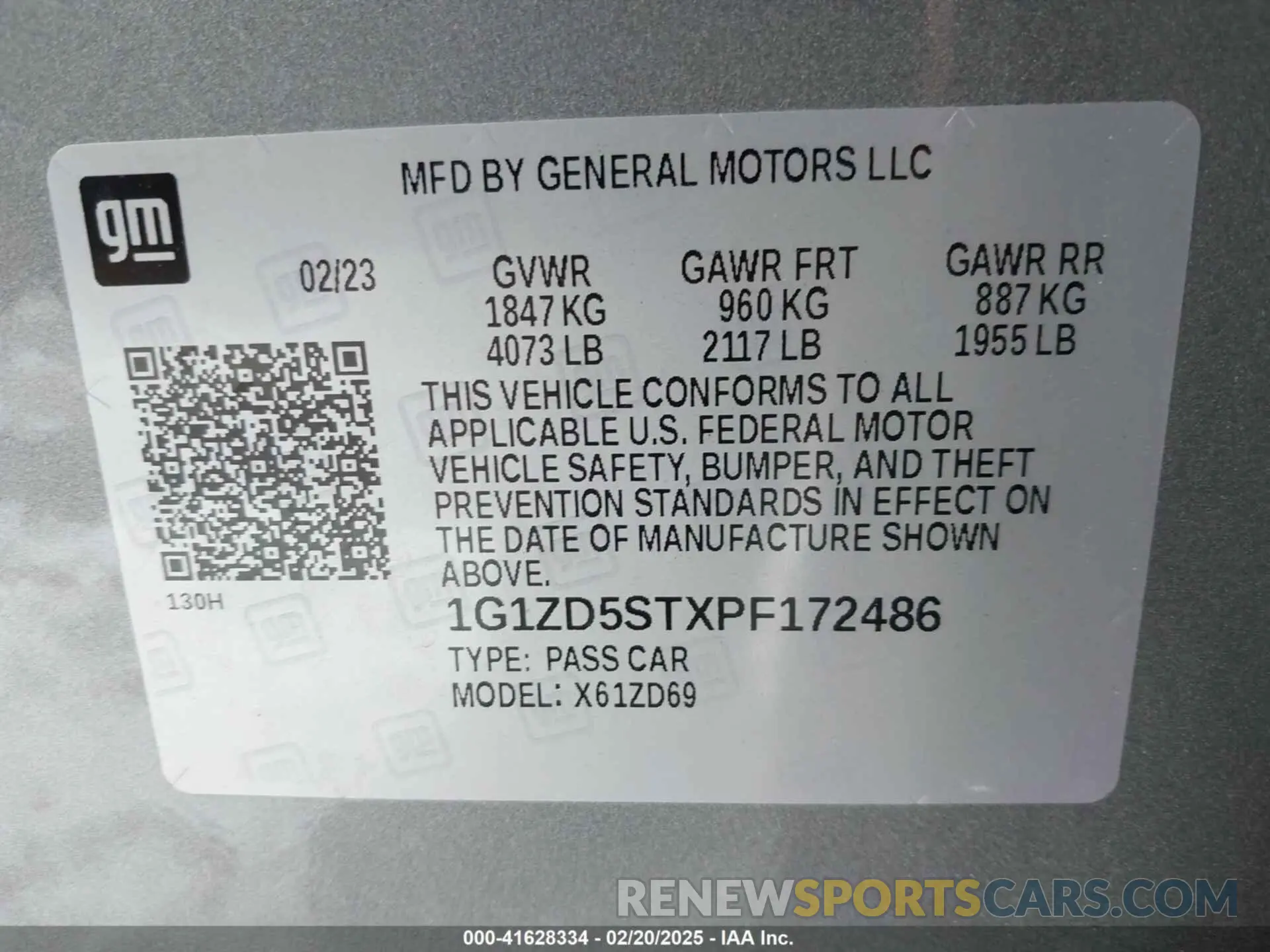9 Photograph of a damaged car 1G1ZD5STXPF172486 CHEVROLET MALIBU 2023