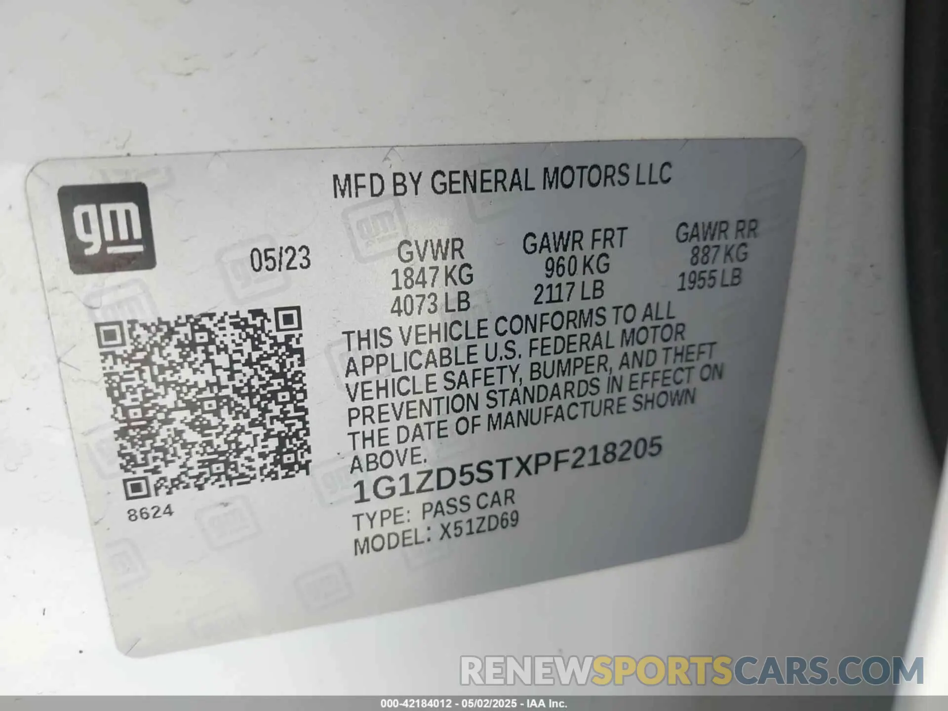 9 Photograph of a damaged car 1G1ZD5STXPF218205 CHEVROLET MALIBU 2023