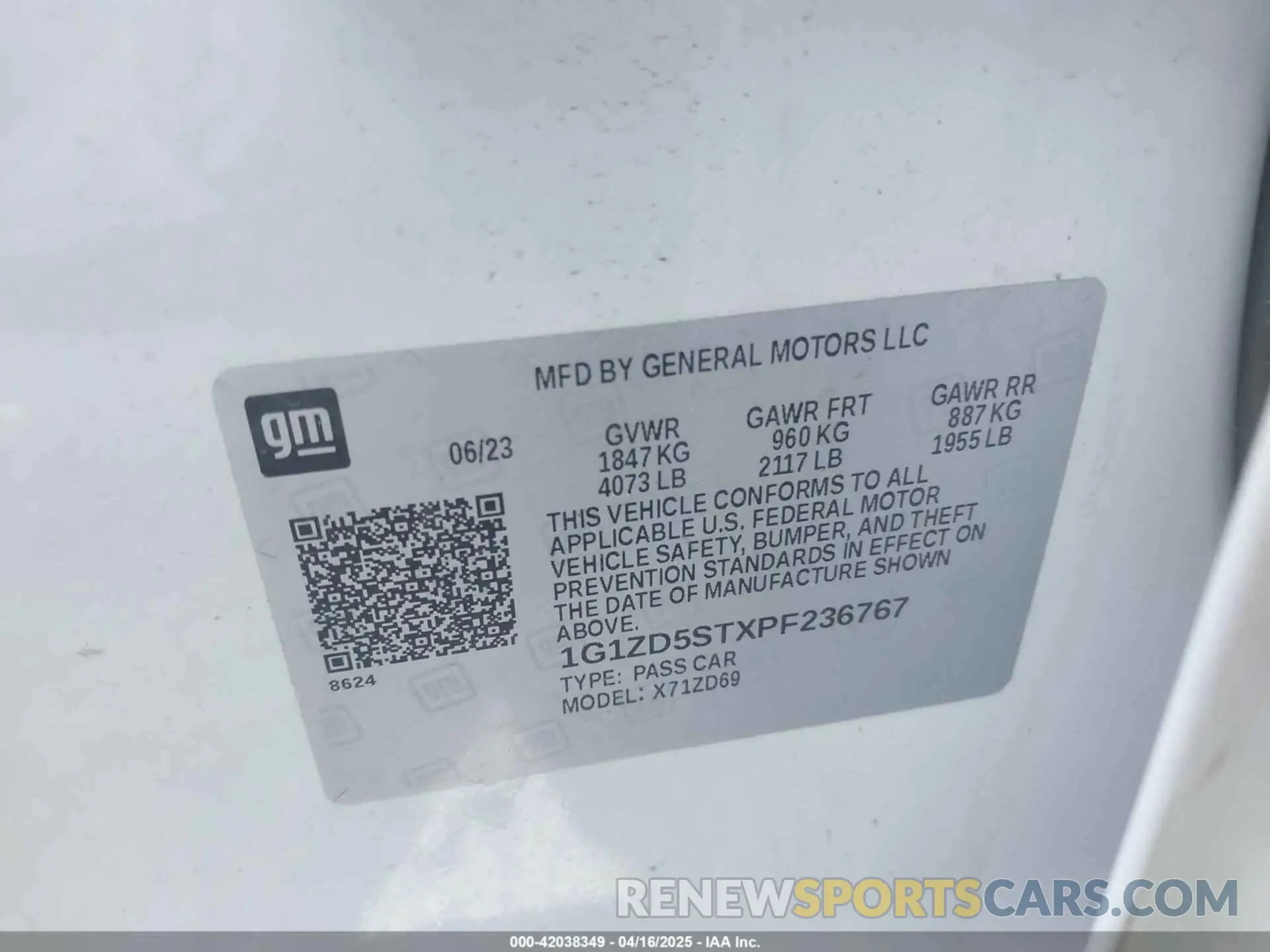 9 Photograph of a damaged car 1G1ZD5STXPF236767 CHEVROLET MALIBU 2023