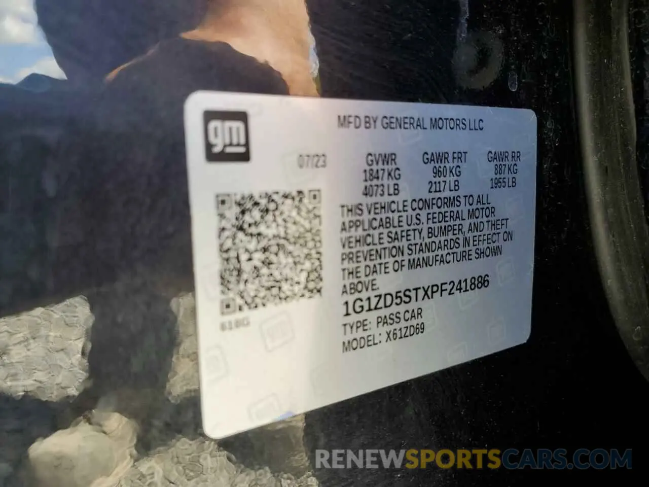12 Photograph of a damaged car 1G1ZD5STXPF241886 CHEVROLET MALIBU 2023