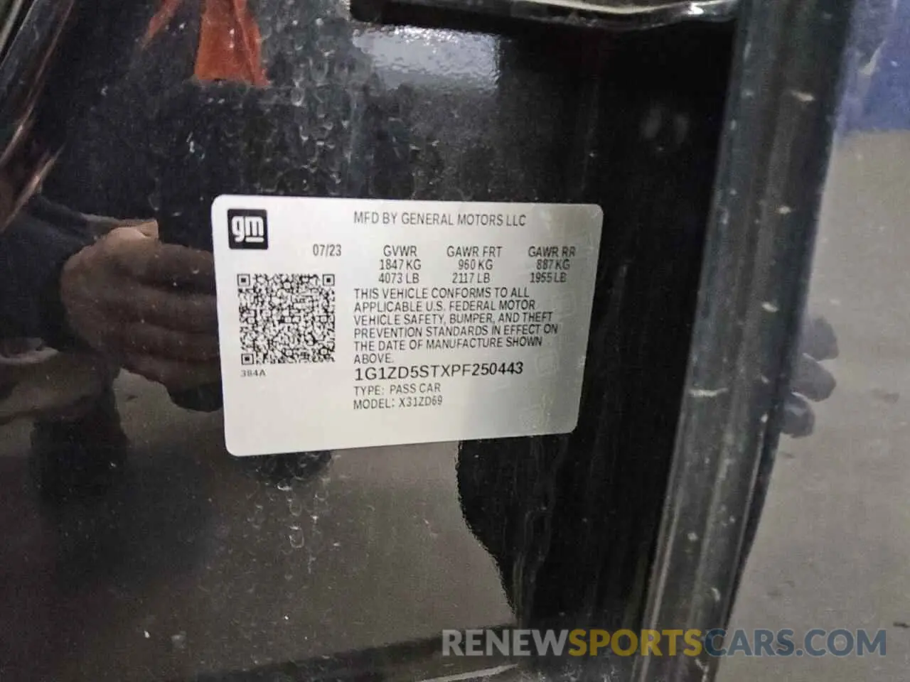 13 Photograph of a damaged car 1G1ZD5STXPF250443 CHEVROLET MALIBU 2023
