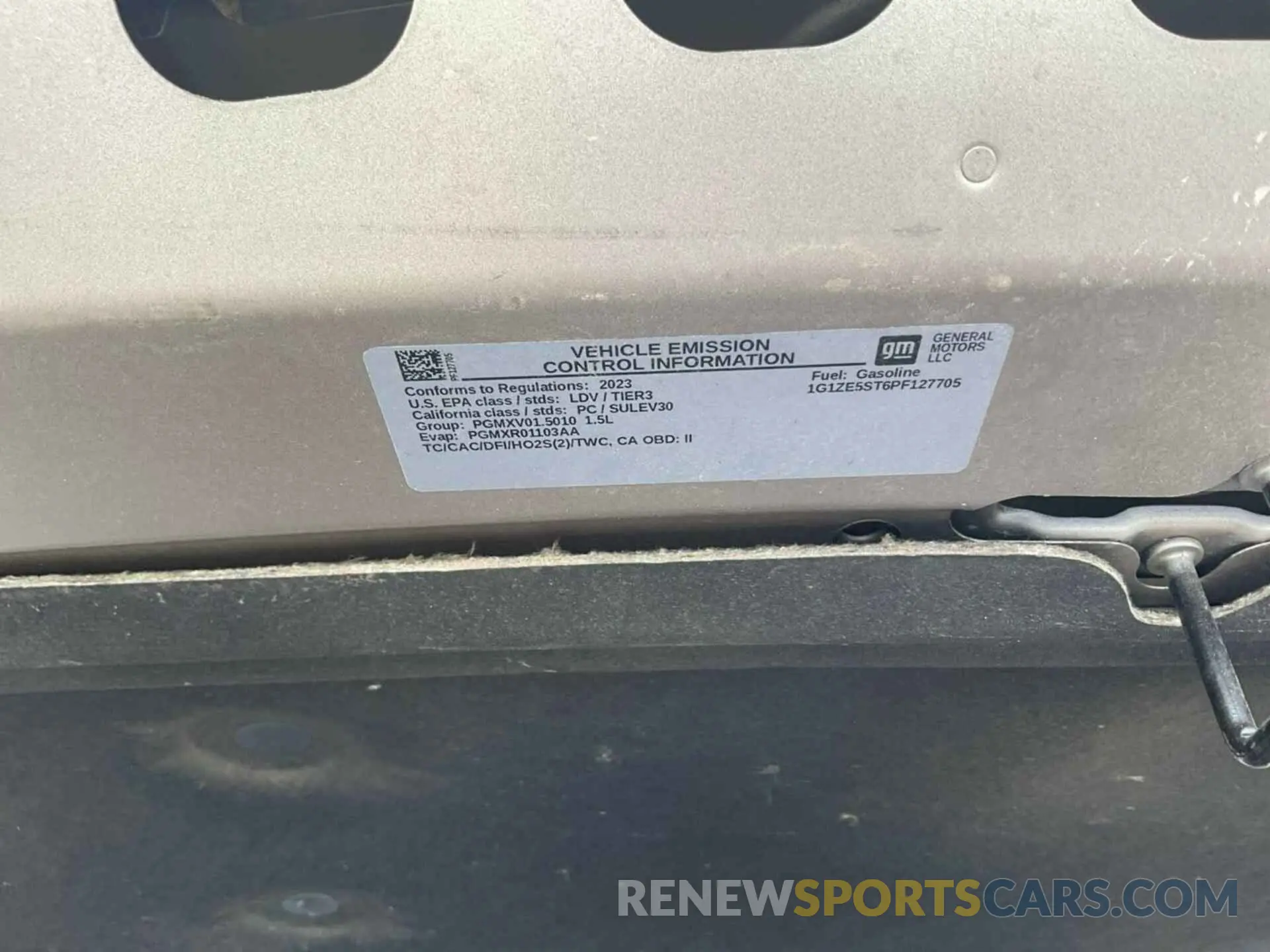 17 Photograph of a damaged car 1G1ZE5ST6PF127705 CHEVROLET MALIBU 2023