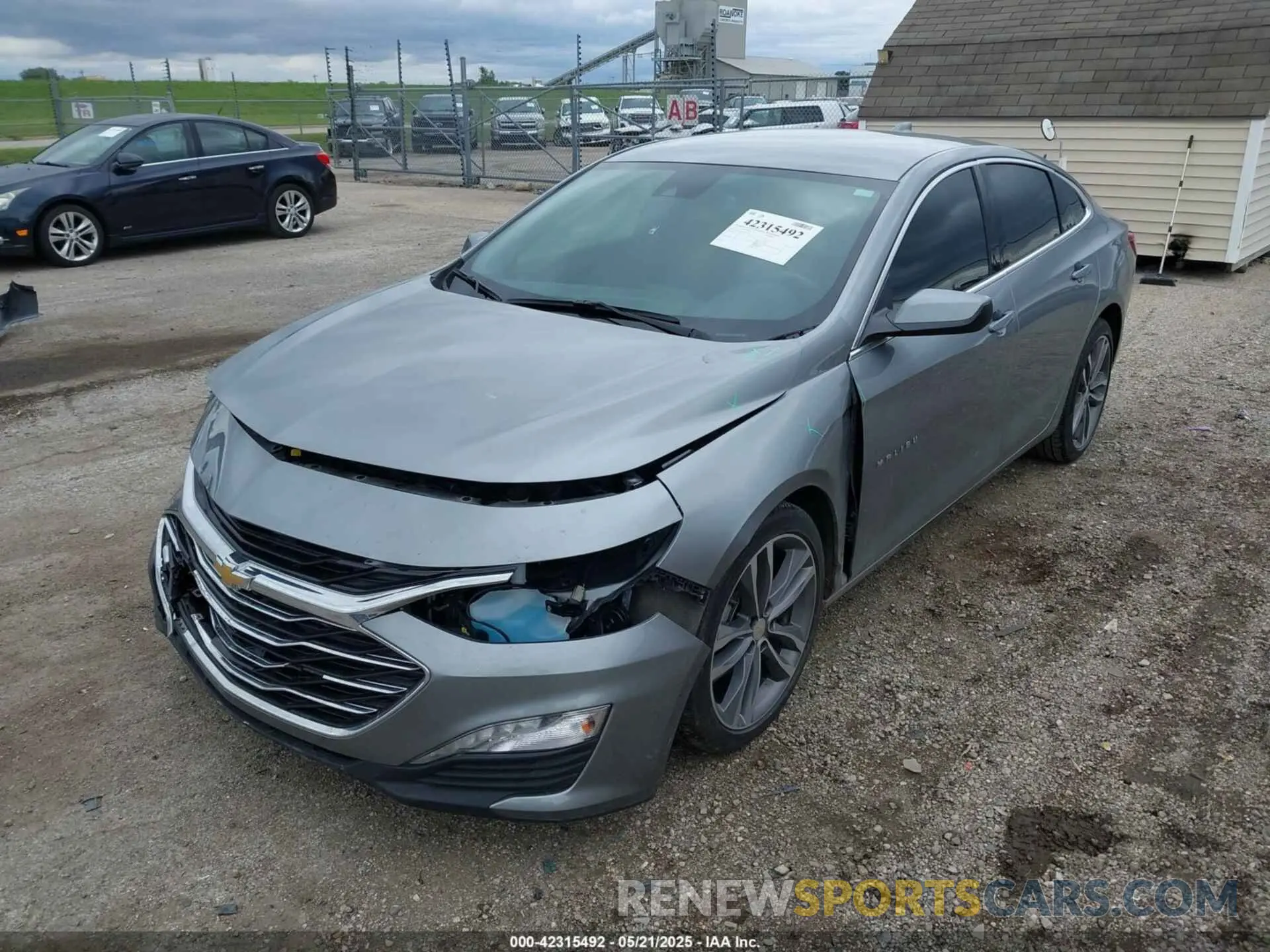 2 Photograph of a damaged car 1G1ZE5STXPF128596 CHEVROLET MALIBU 2023