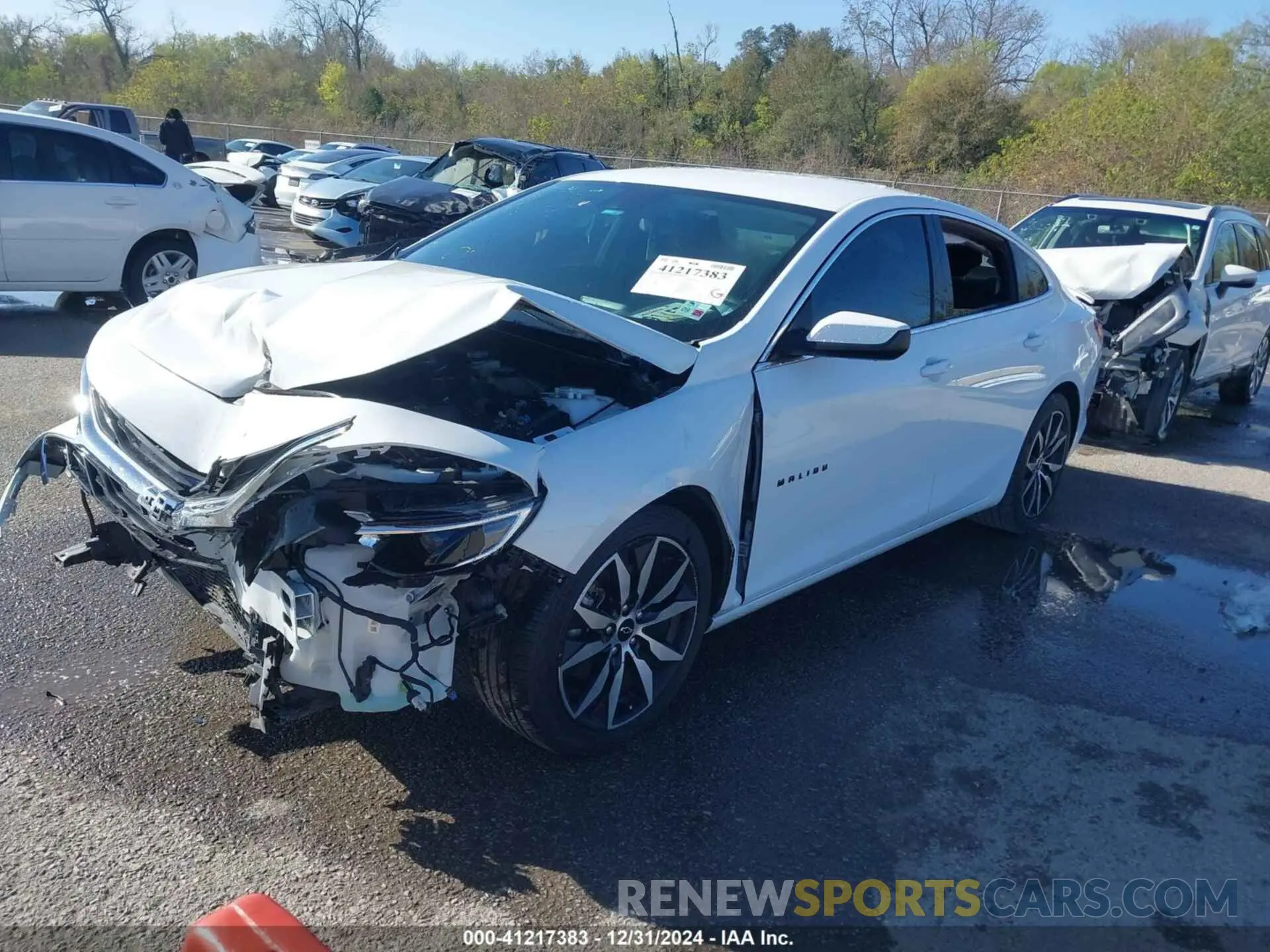 2 Photograph of a damaged car 1G1ZG5ST1PF251147 CHEVROLET MALIBU 2023