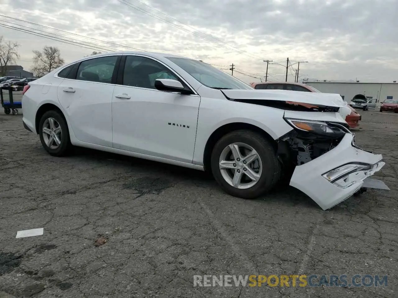 4 Photograph of a damaged car 1G1ZB5ST9RF105015 CHEVROLET MALIBU 2024
