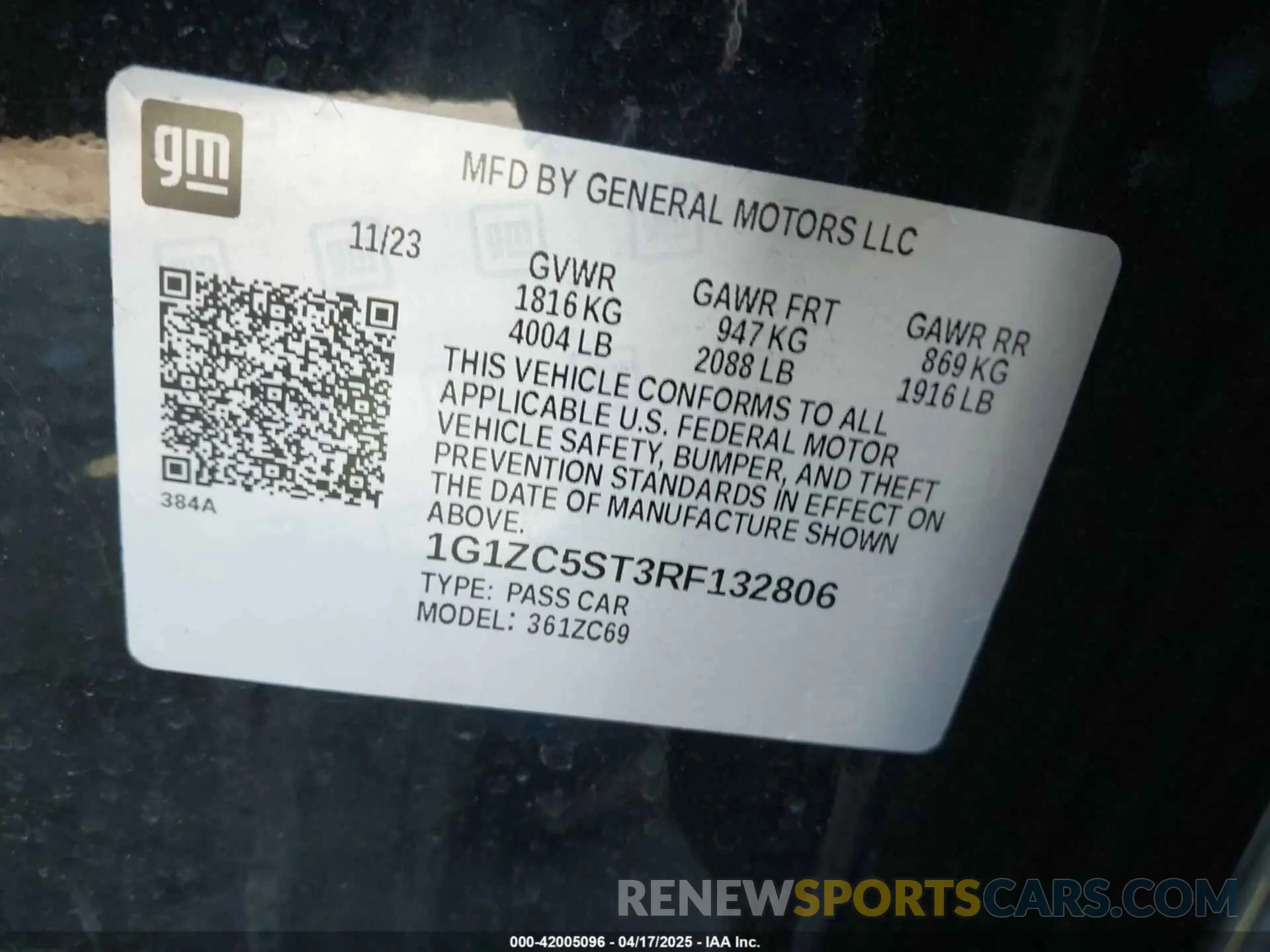 9 Photograph of a damaged car 1G1ZC5ST3RF132806 CHEVROLET MALIBU 2024
