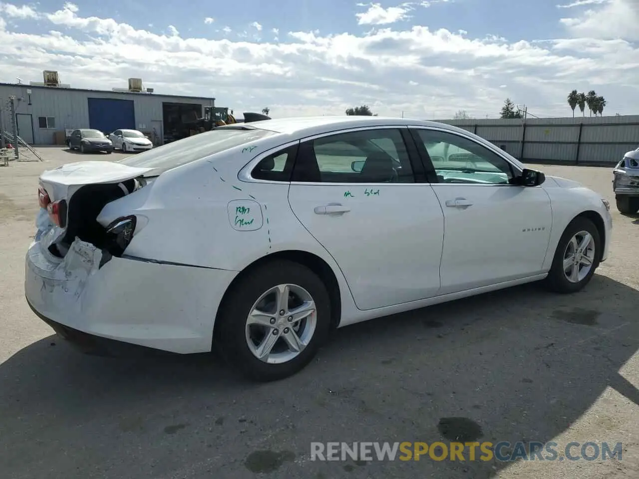 3 Photograph of a damaged car 1G1ZC5ST9RF196994 CHEVROLET MALIBU 2024