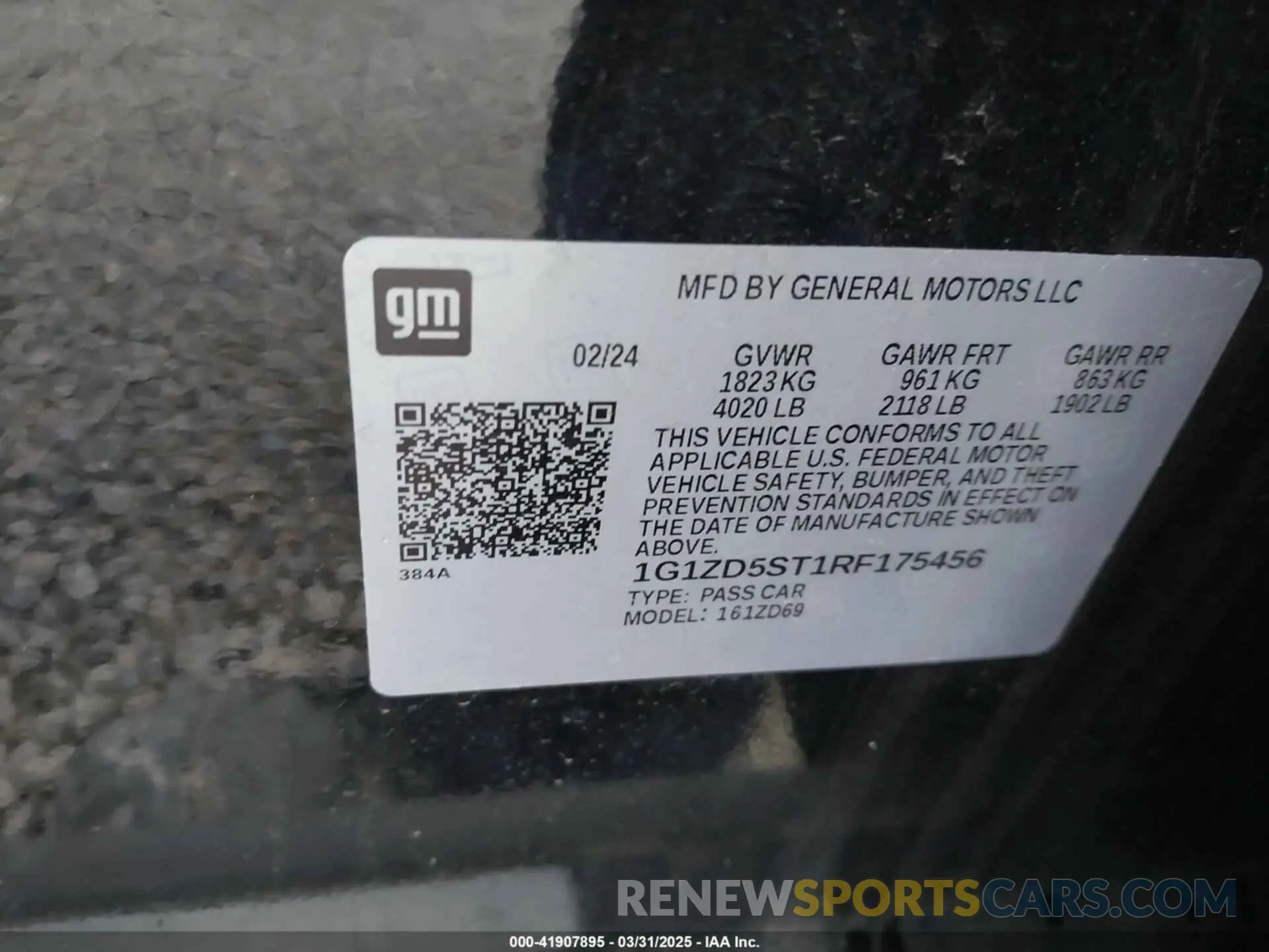 9 Photograph of a damaged car 1G1ZD5ST1RF175456 CHEVROLET MALIBU 2024