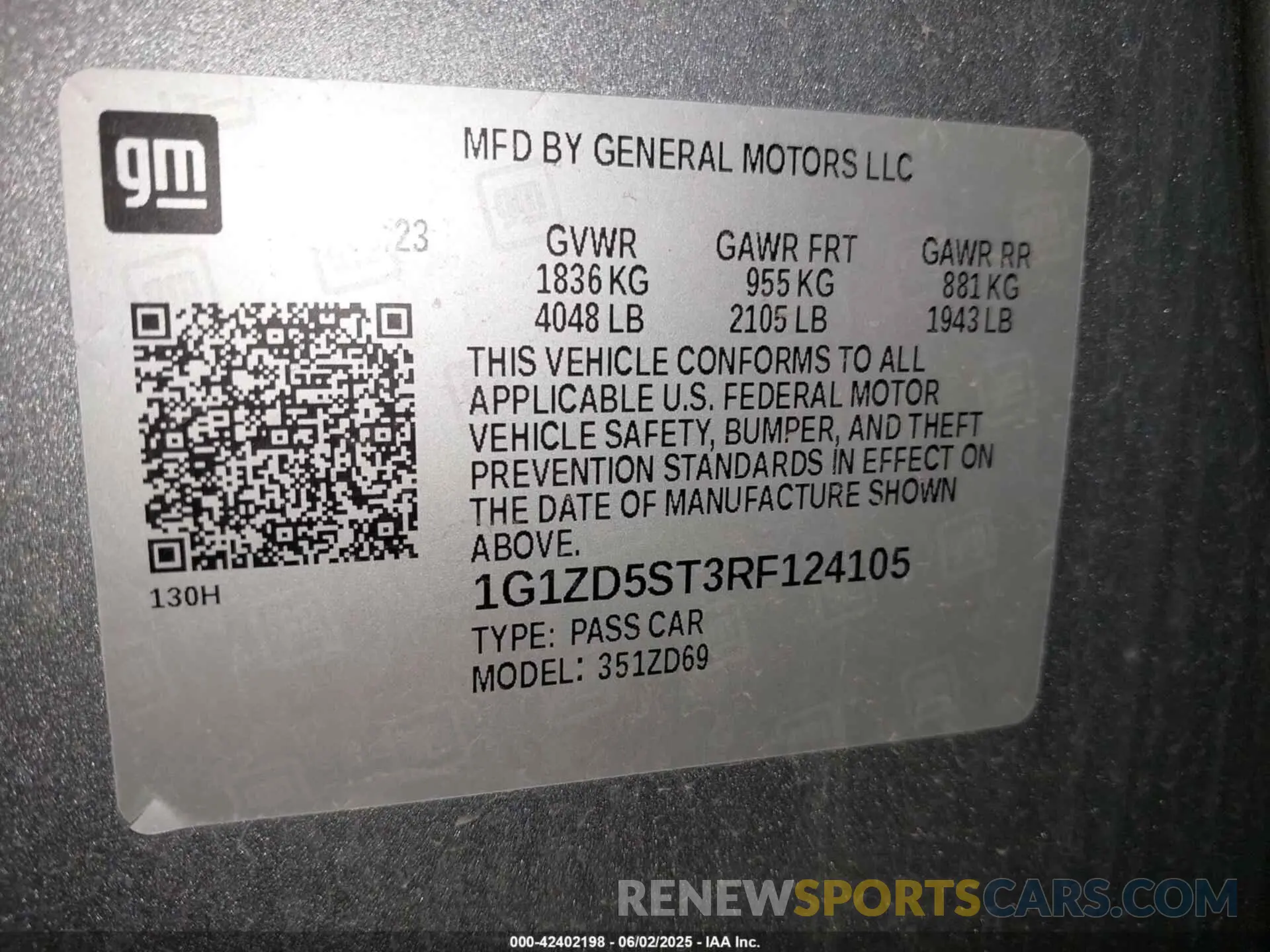 9 Photograph of a damaged car 1G1ZD5ST3RF124105 CHEVROLET MALIBU 2024