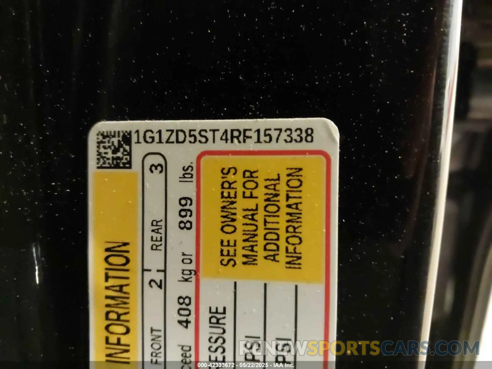 9 Photograph of a damaged car 1G1ZD5ST4RF157338 CHEVROLET MALIBU 2024